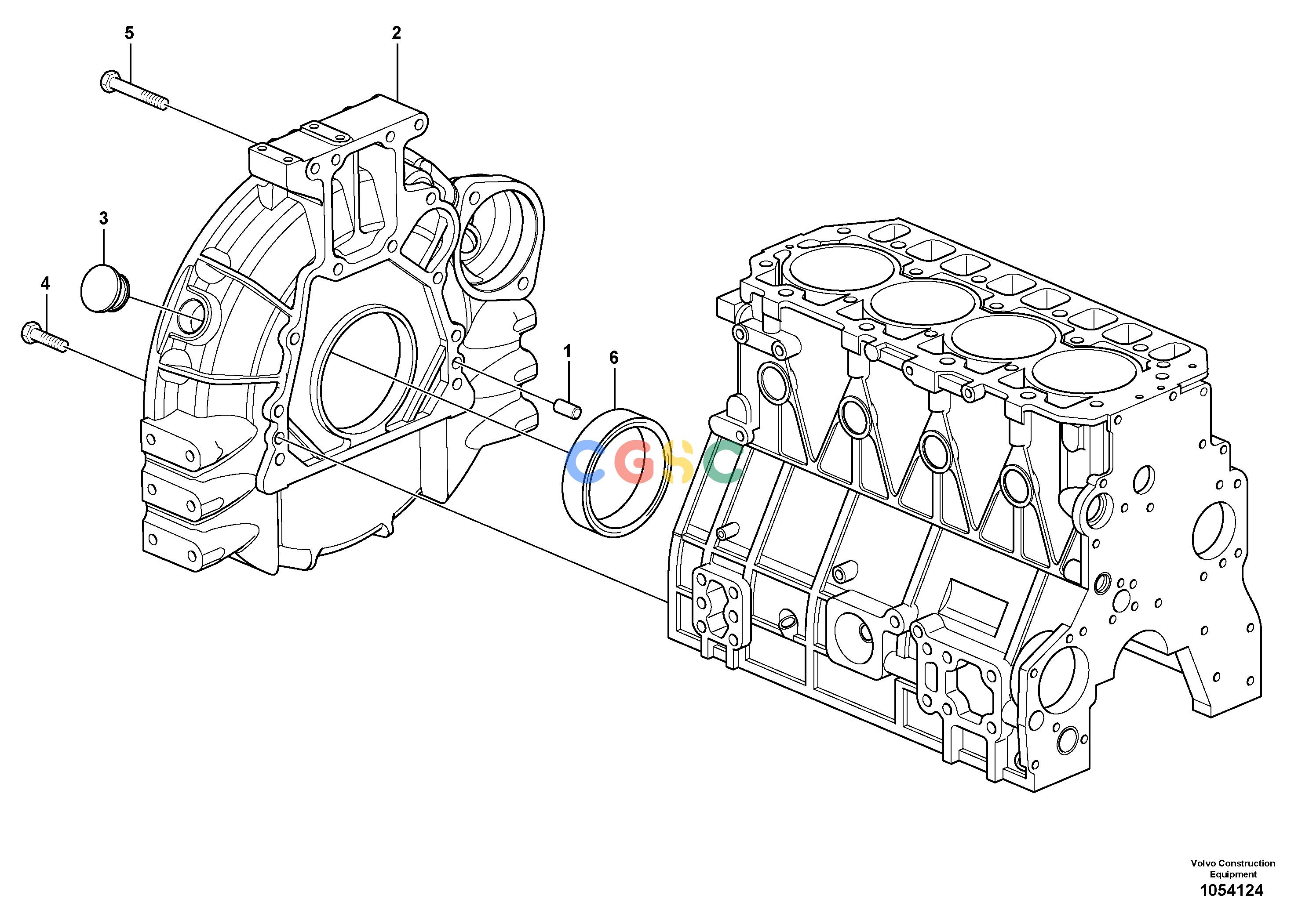沃尔沃零件查询EW60C Flywheel housingS/N 110001-8287418-NoneNoneNoneNoneAutodata Volvo online