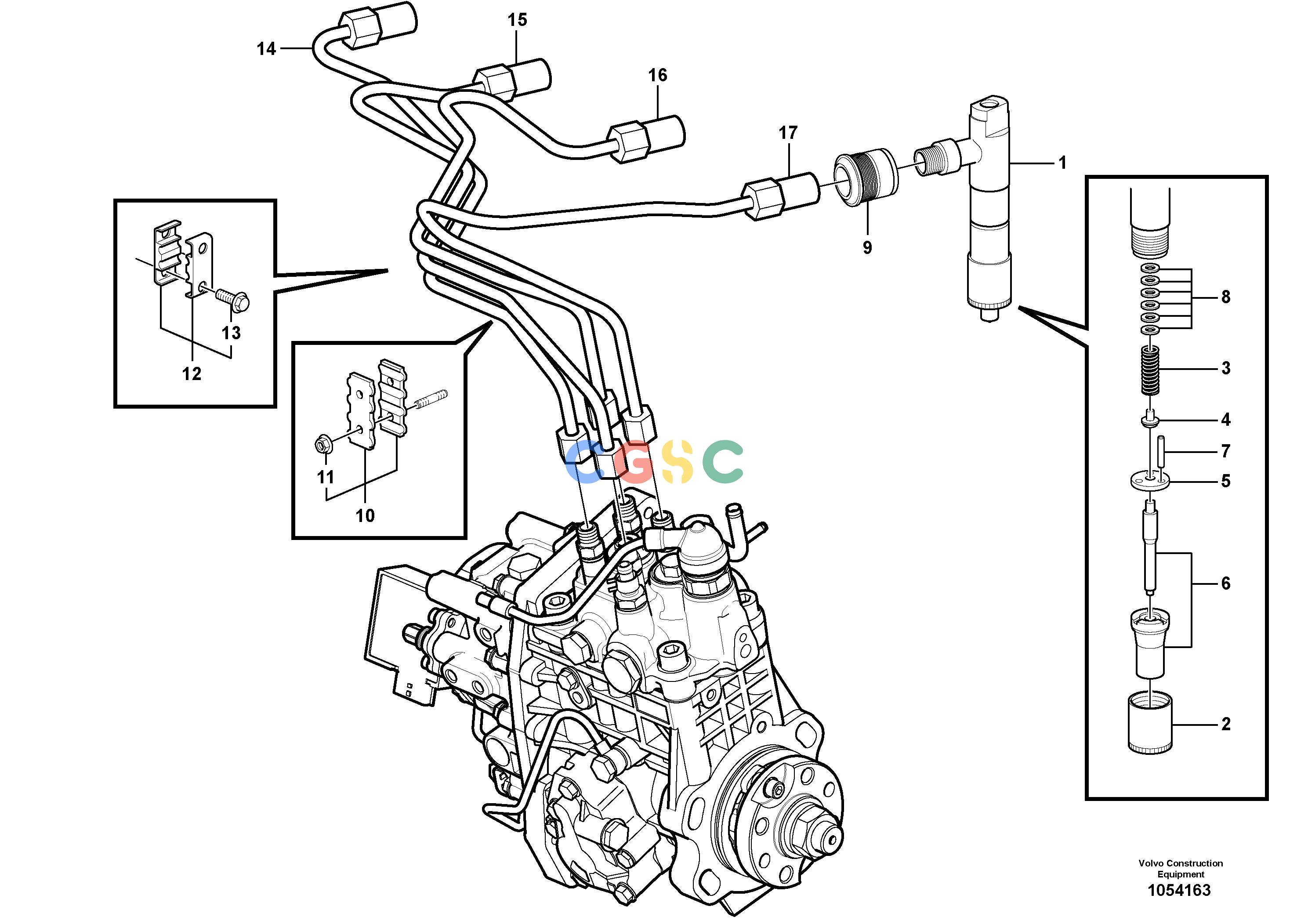 沃尔沃零件查询EW60C InjectorS/N 110001- NoneNoneNoneAutodata Volvo online