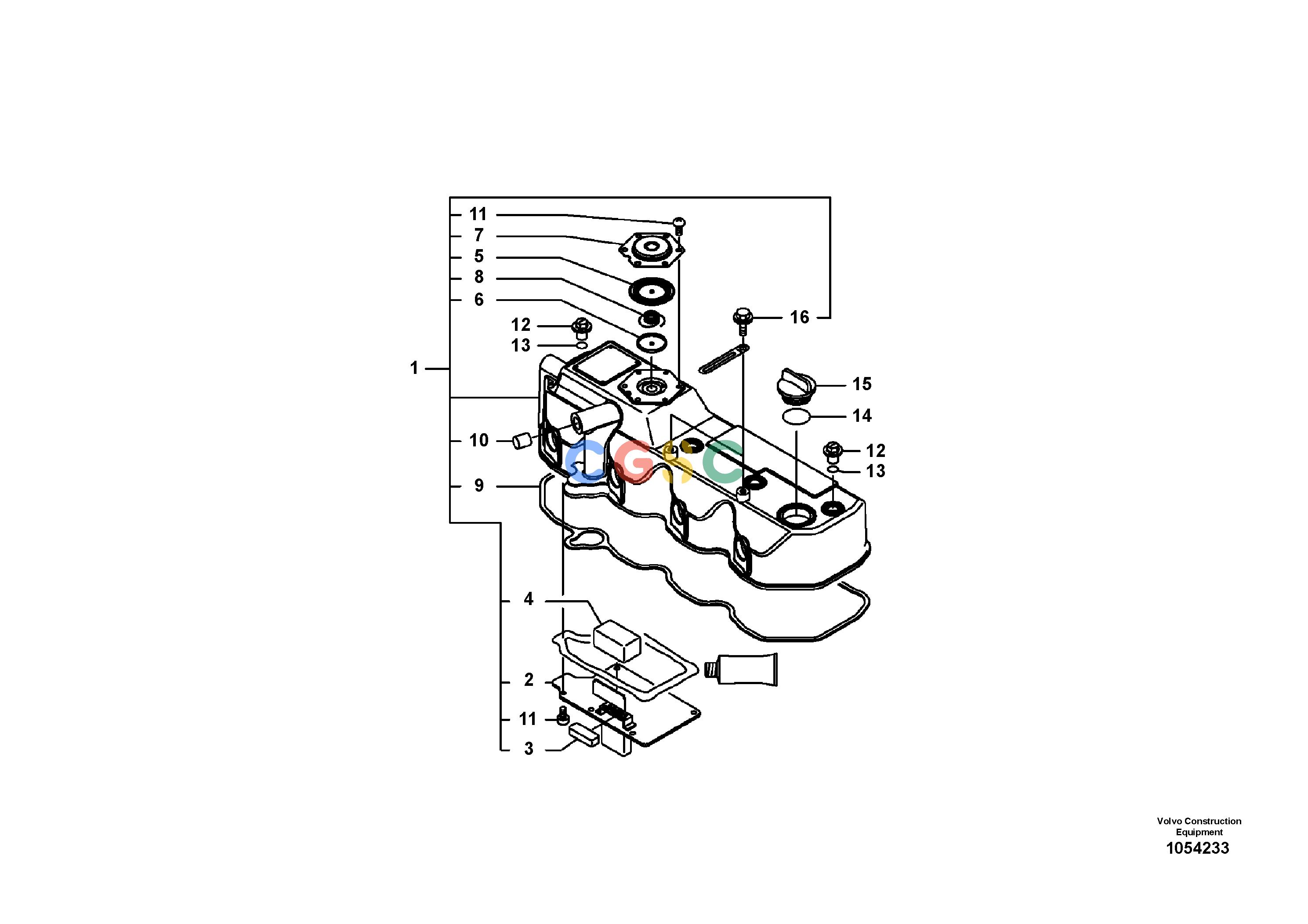 沃尔沃零件查询EW60C Valve coverS/N 110001- NoneNoneNoneAutodata Volvo online