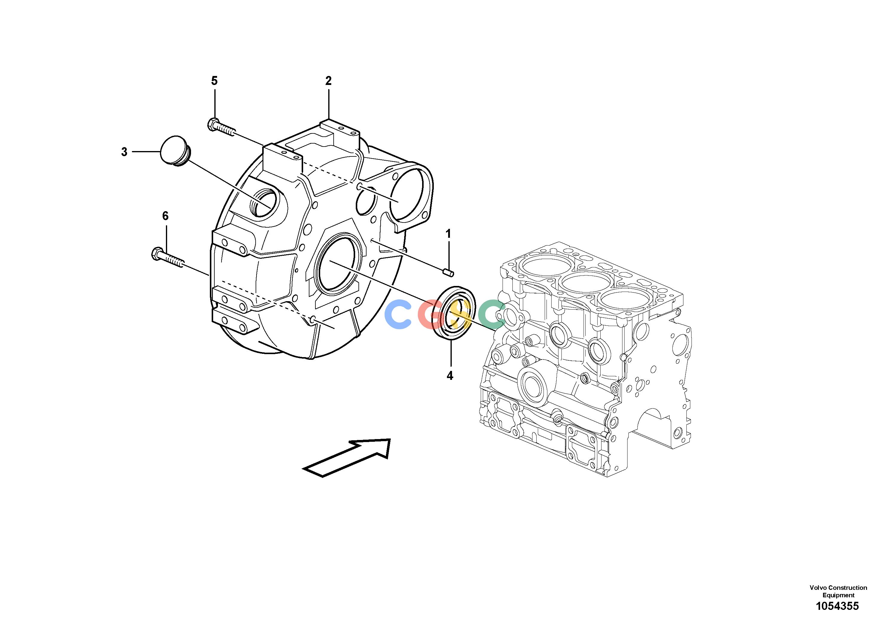 沃尔沃零件查询EC20C Flywheel housingNone NoneNoneNoneAutodata Volvo online