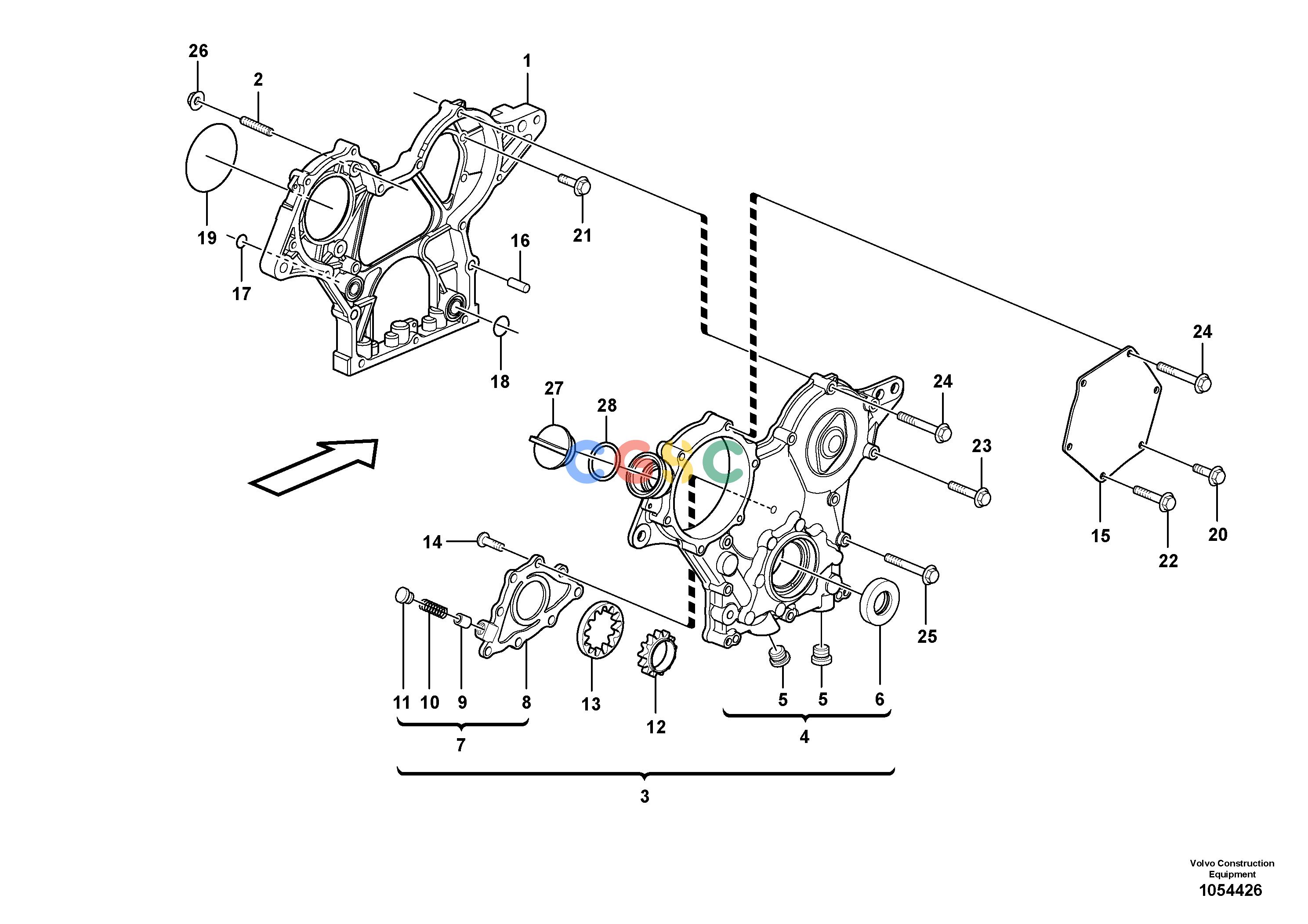 沃尔沃零件查询EC20C Timing gear casing and gearsNone NoneNoneNoneAutodata Volvo online