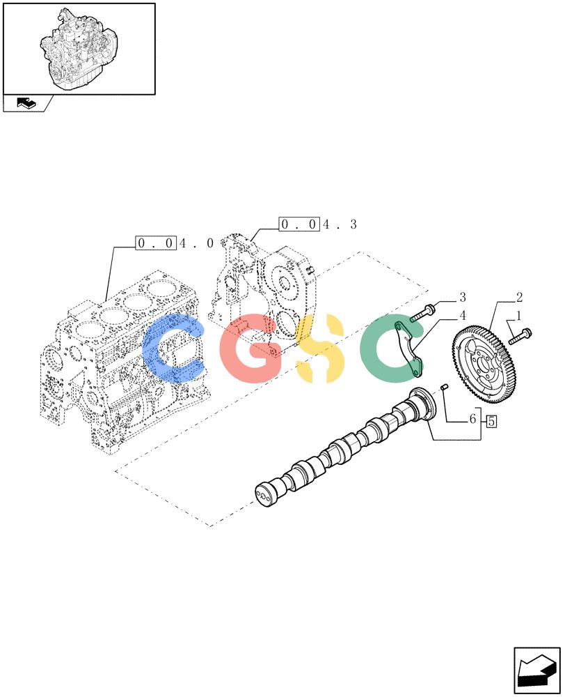 神钢零件查询(F4GE9484K J601) - ENGINE - 504103830-920019897 (1/13-) (0.12.0) - CAMSHAFT - TIMING CONTROL (504215873) Kobelco