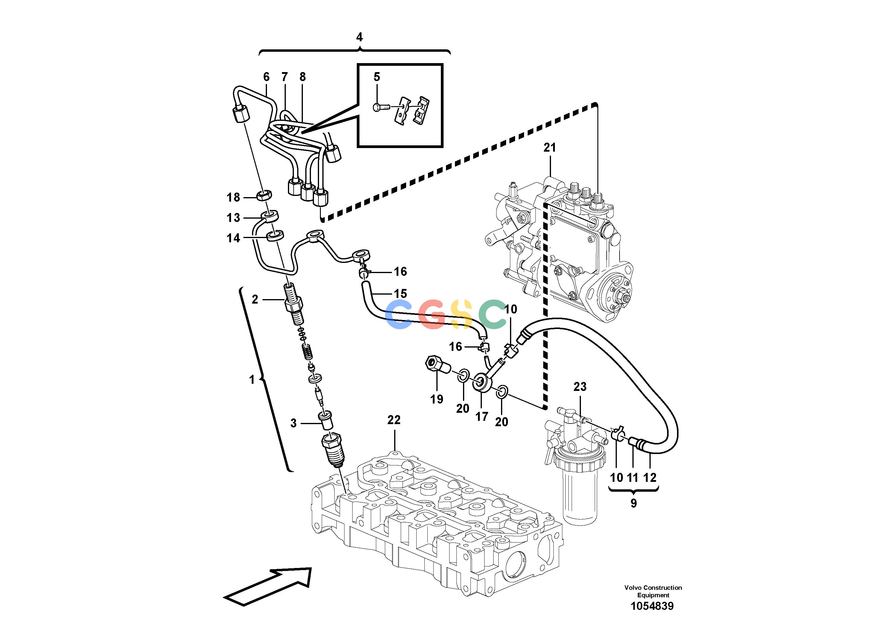 沃尔沃零件查询EC20C Fuel lines and injectorsNone NoneNoneNoneAutodata Volvo online