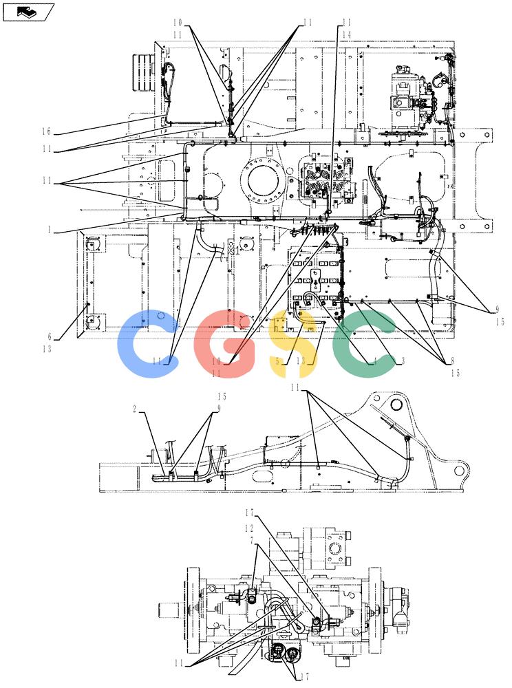 纽荷兰零件查询(E175B) - CRAWLER EXCAVATOR - TIER 3 (ROPS CAB) ASN NBDA17800 (6/13-) (01-080[01]) - HARNESS ASSY, UPPER New Holland Constructuion
