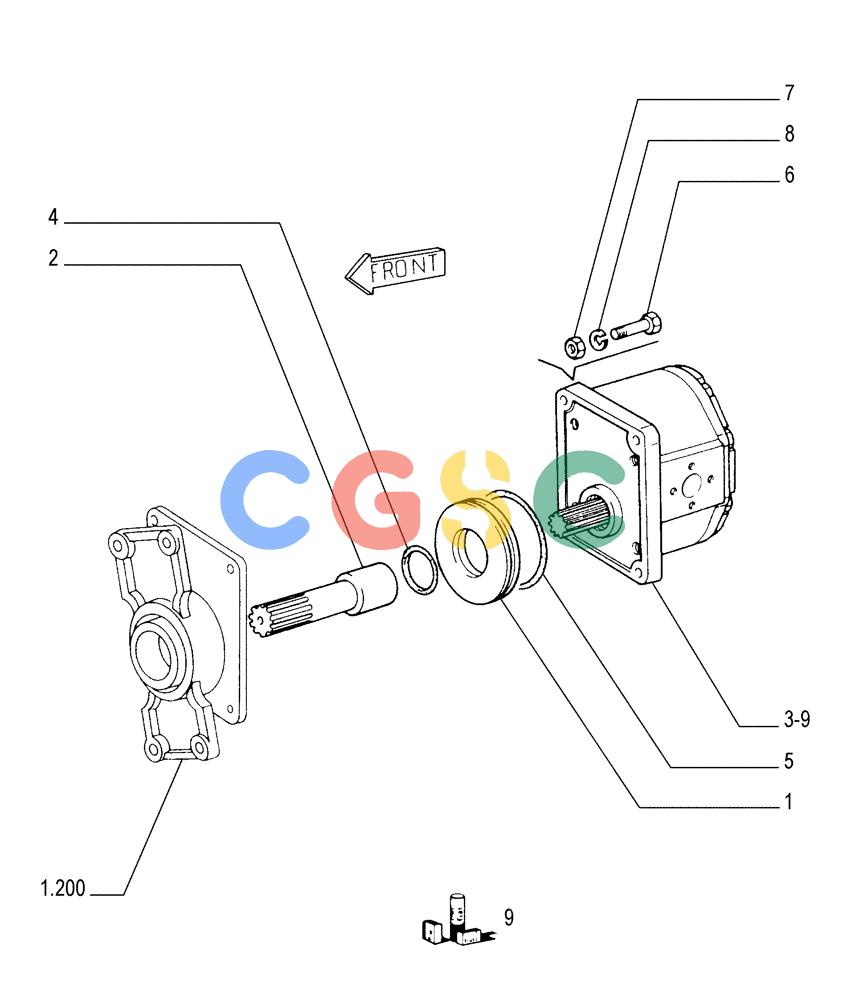 纽荷兰零件查询(FD175) - CRAWLER DOZER (N.A. VERSION)(S/N 061640 & AFTER) (1/93-) (3.435[01]) - EQUIPMENT PUMP New Holland Constructuion