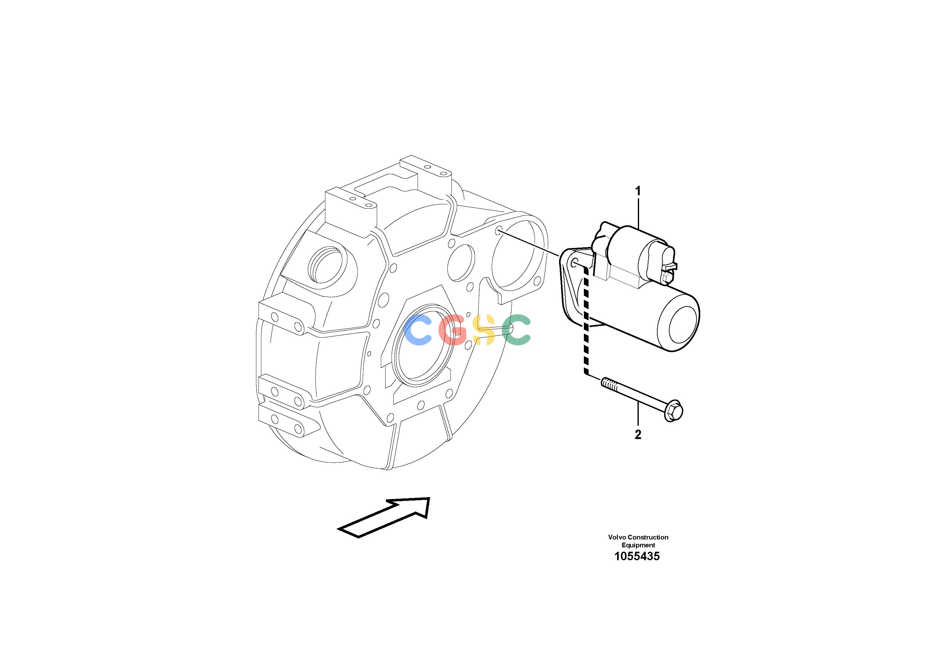 沃尔沃零件查询EC20C Starter motor, mountingNone NoneNoneNoneAutodata Volvo online