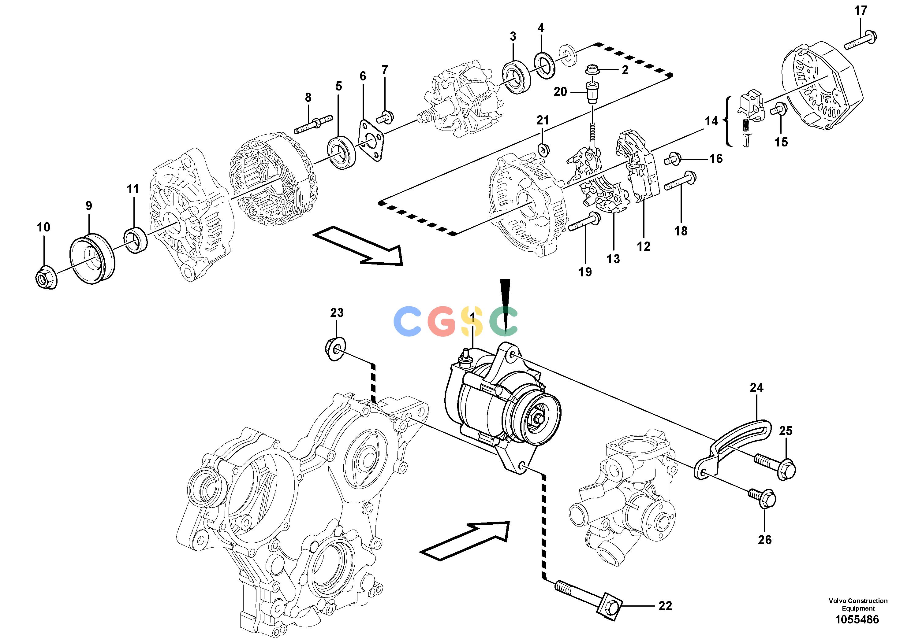 沃尔沃零件查询EC20C AlternatorNone NoneNoneNoneAutodata Volvo online