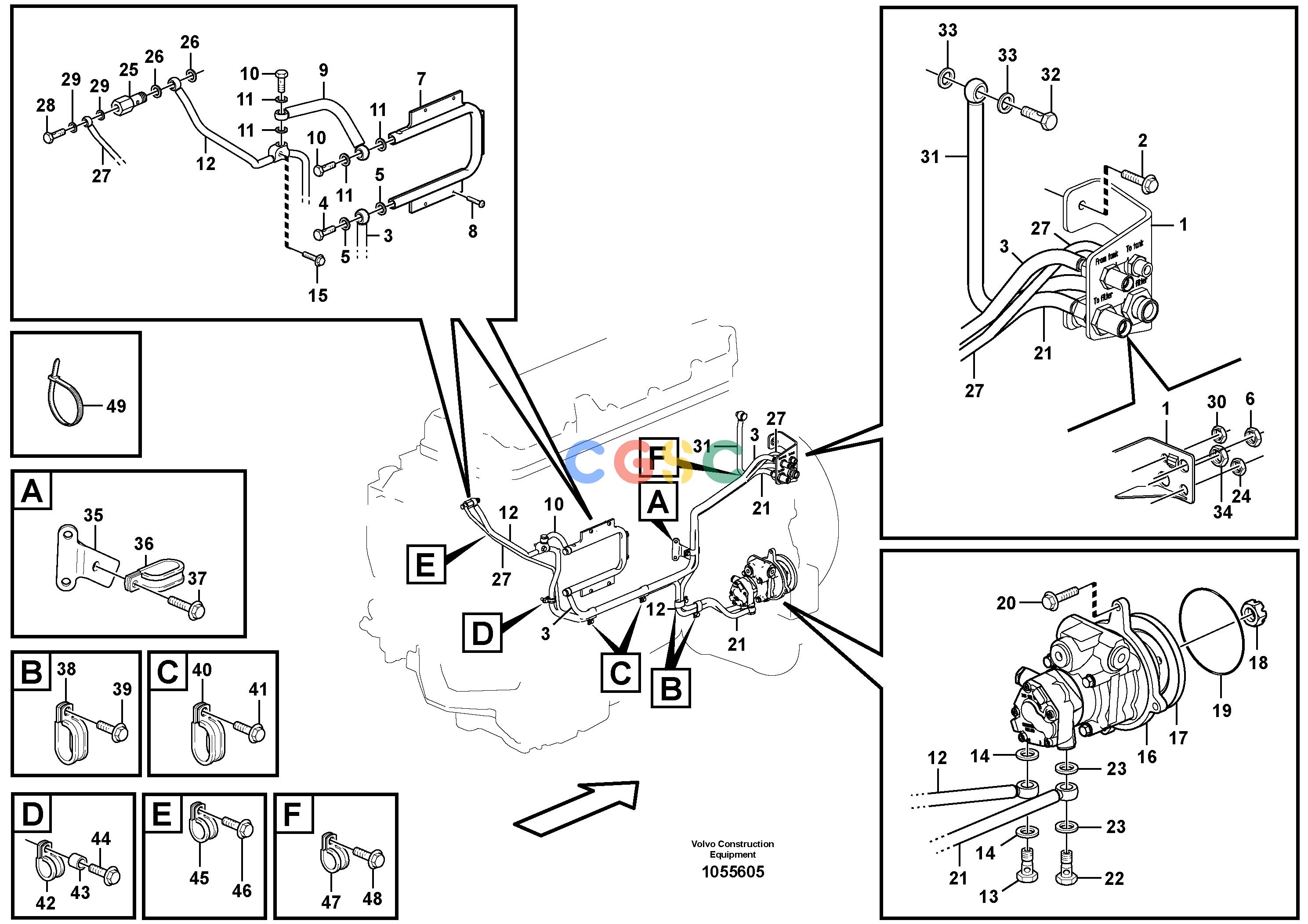 沃尔沃零件查询EC700CHR Fuel pipes, fuel pumpHIGH REACH DEMOLITION S/N 190001-190020 NoneNoneNoneAutodata Volvo online
