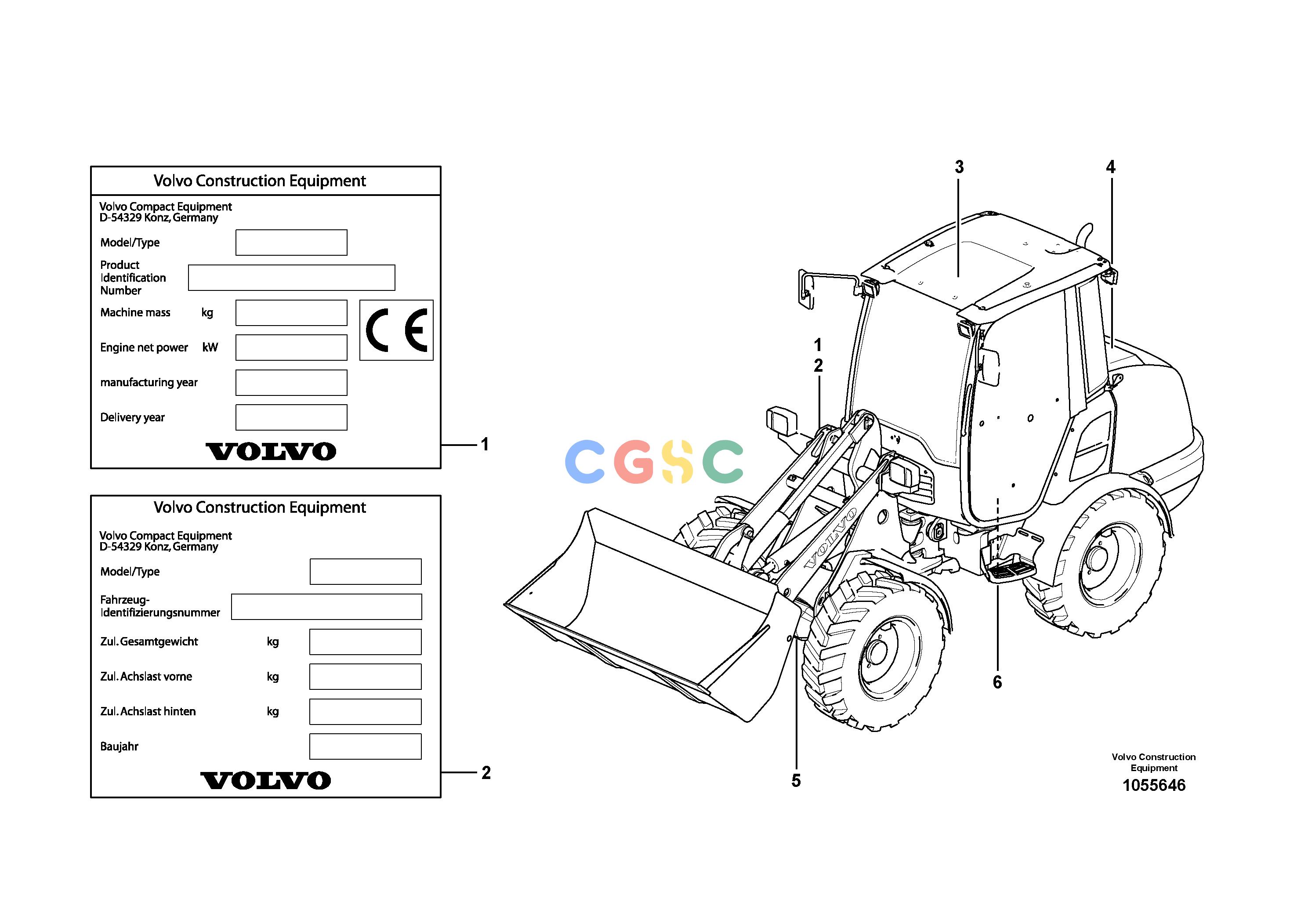 沃尔沃零件查询L25F Product identification plateNone NoneNoneNoneAutodata Volvo online