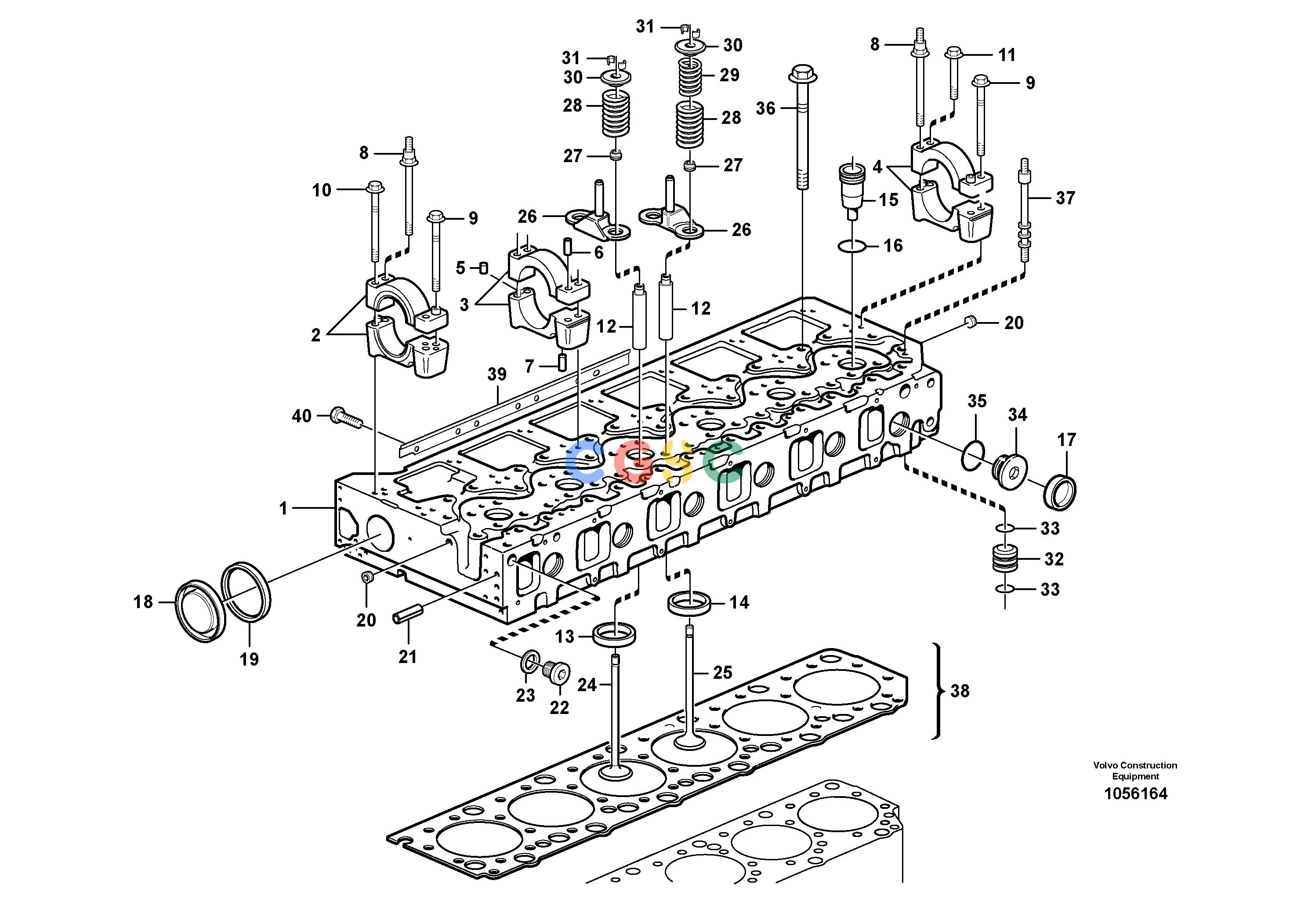 沃尔沃零件查询EC360B Cylinder headSER NO INT 12152-13919 EU&NA 80001-810378280231-8280232NoneNoneNoneAutodata Volvo online