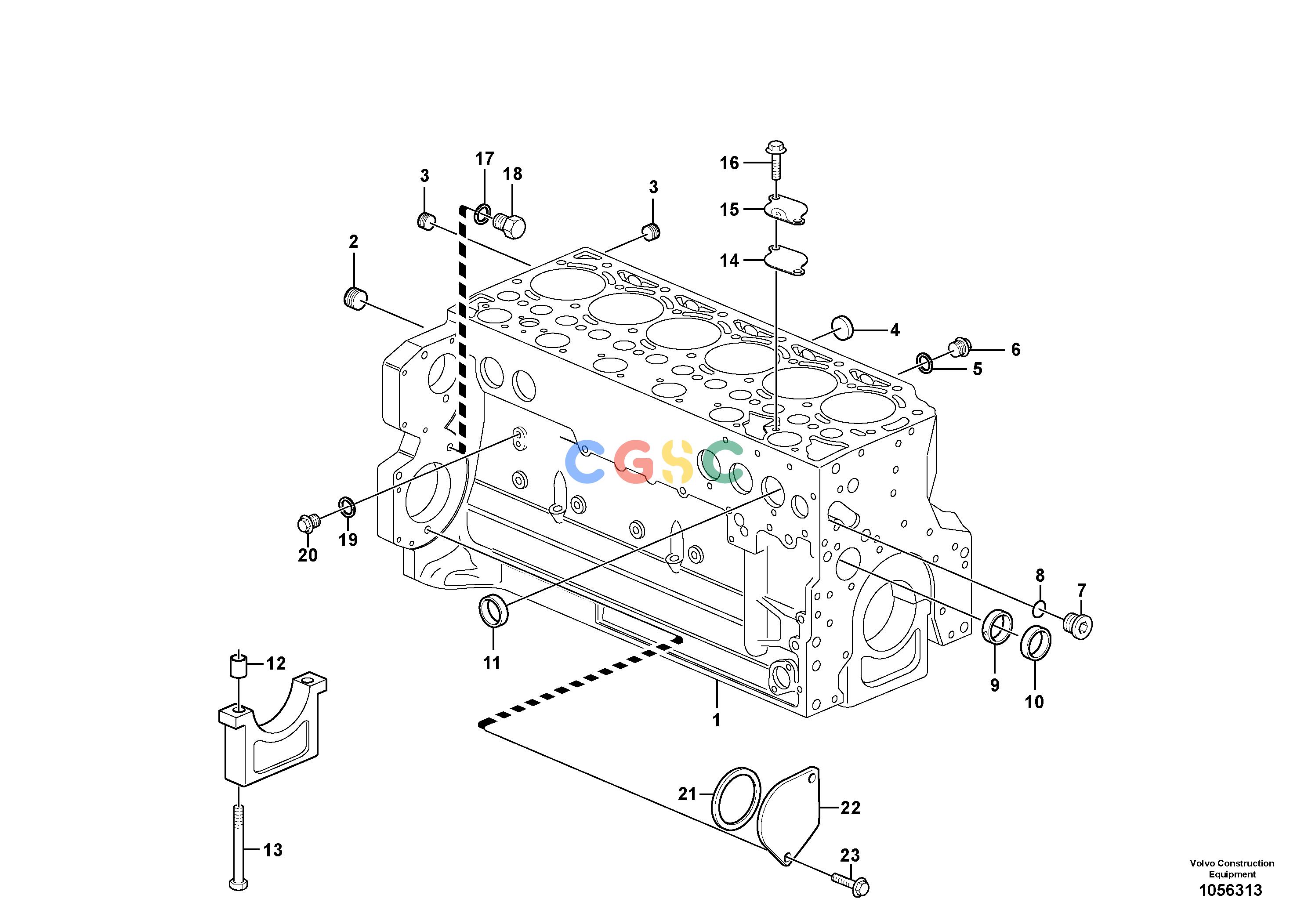 沃尔沃零件查询EW180C Cylinder blockNone NoneNoneNoneAutodata Volvo online