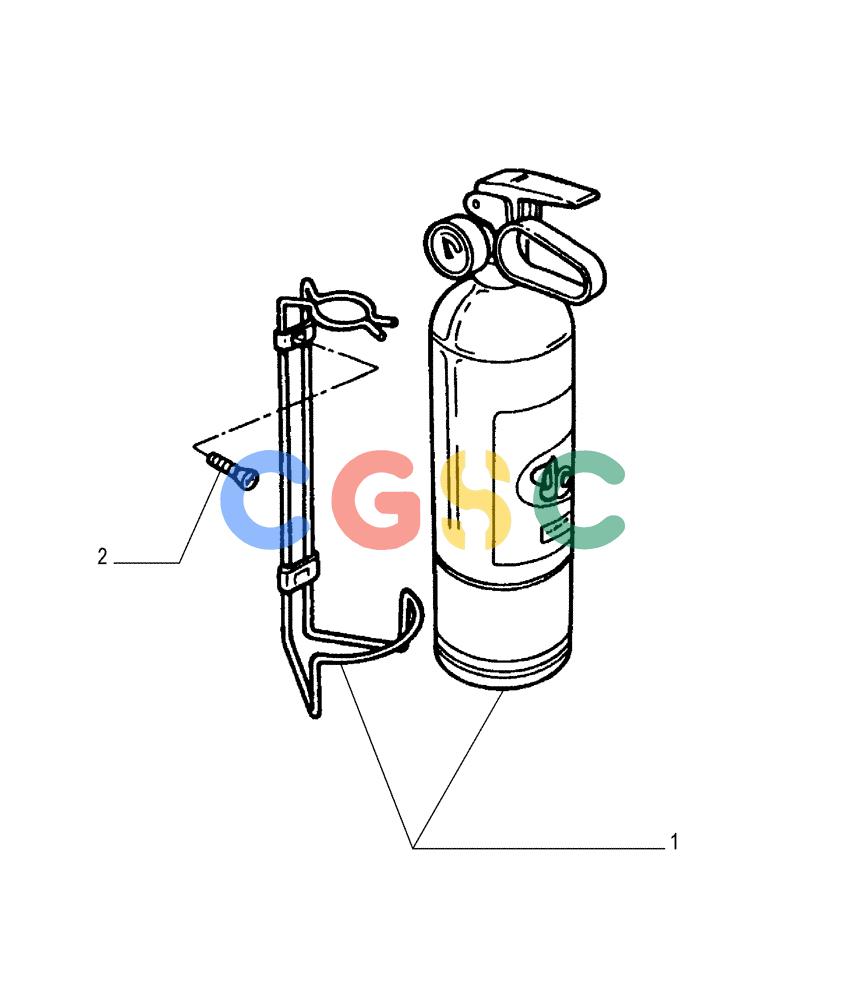 纽荷兰零件查询(FD175) - CRAWLER DOZER (N.A. VERSION)(S/N 061640 & AFTER) (1/93-) (9.770[01]) - FIRE EXTINGUISHER - OPTIONAL CODE 79088038 New Holland Constructuion