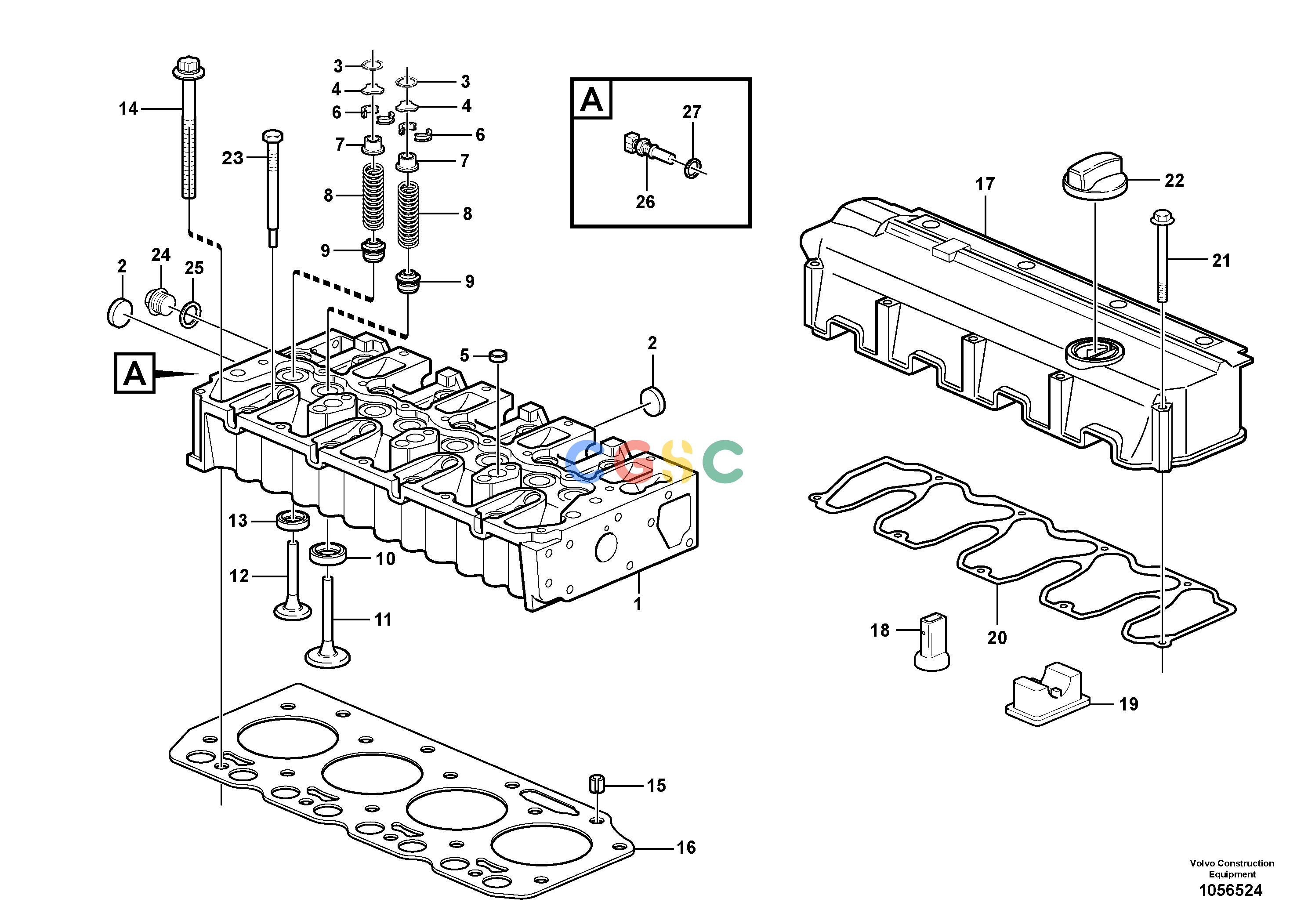 沃尔沃零件查询BL71PLUS Cylinder headNone NoneNoneNoneAutodata Volvo online