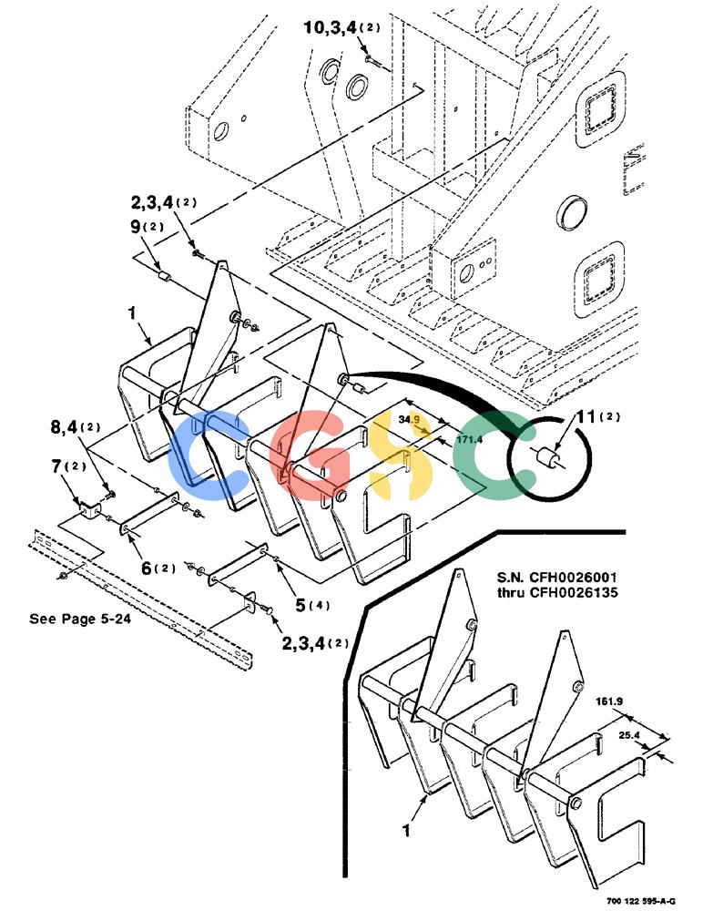 凯斯零件查询(8580) - CASE IH LARGE RECTANGULAR BALER (1/88-12/98) (09-14) - PLUNGER CLEANER KIT Case Agriculture