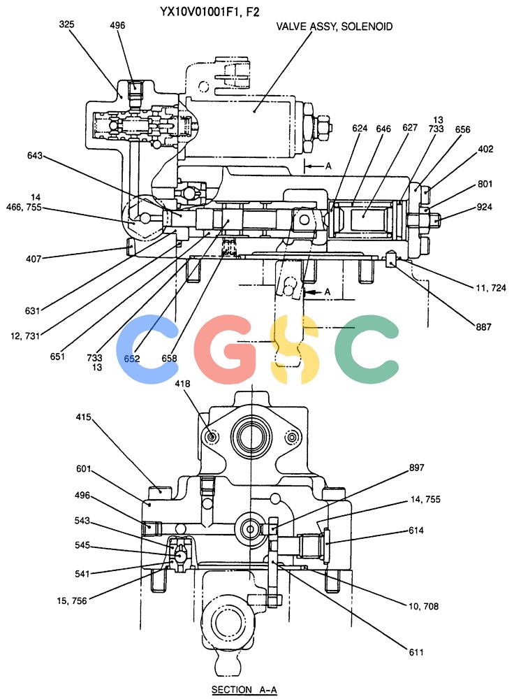 纽荷兰零件查询(E135SR) - CRAWLER EXCAVATOR ASN YY04-06254 (07-039) - REGULATOR ASSY New Holland Constructuion