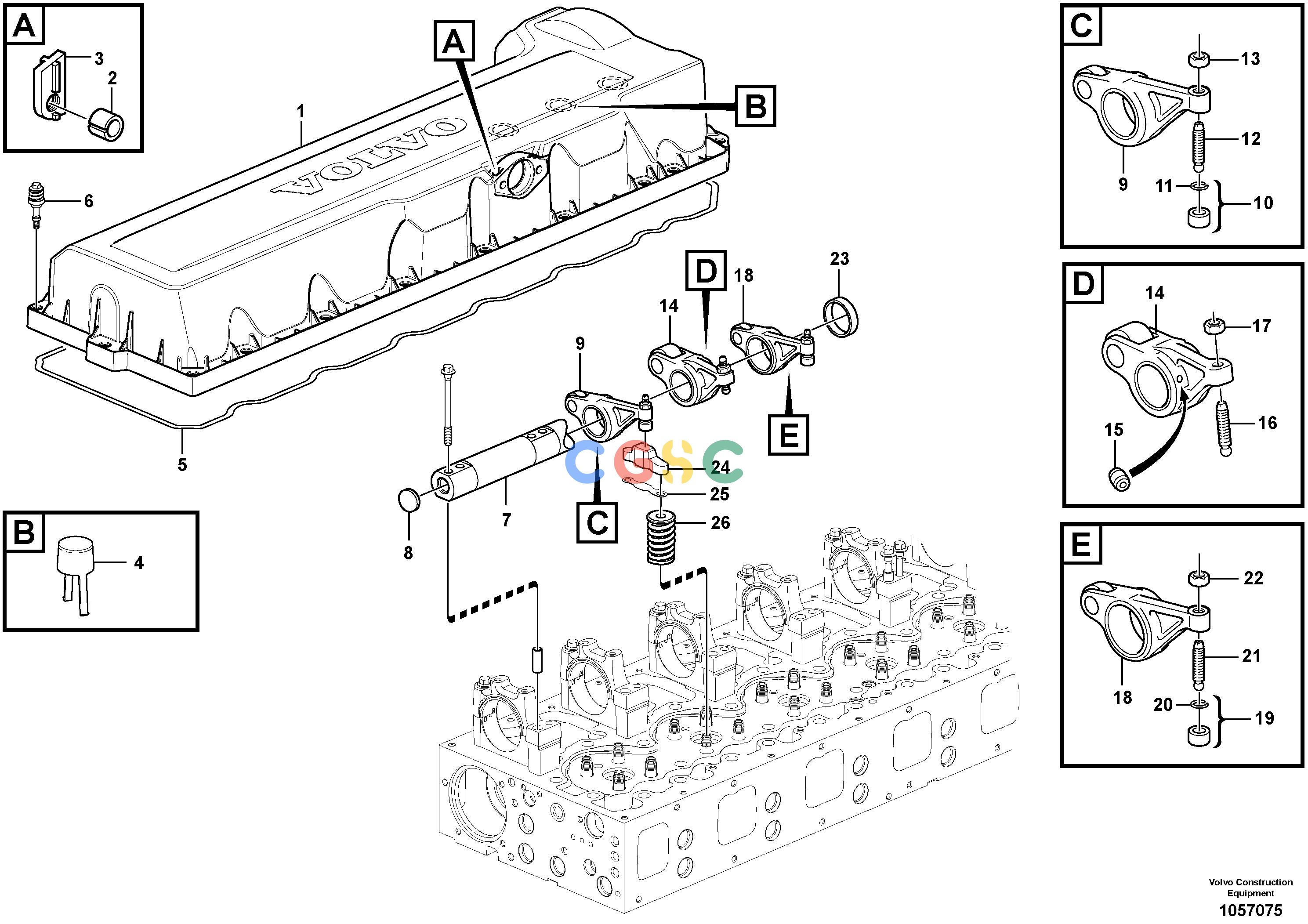 沃尔沃零件查询EC340D Valve mechanismS/N 210001-2104828289023, 8289891-NoneNoneNoneNoneAutodata Volvo online