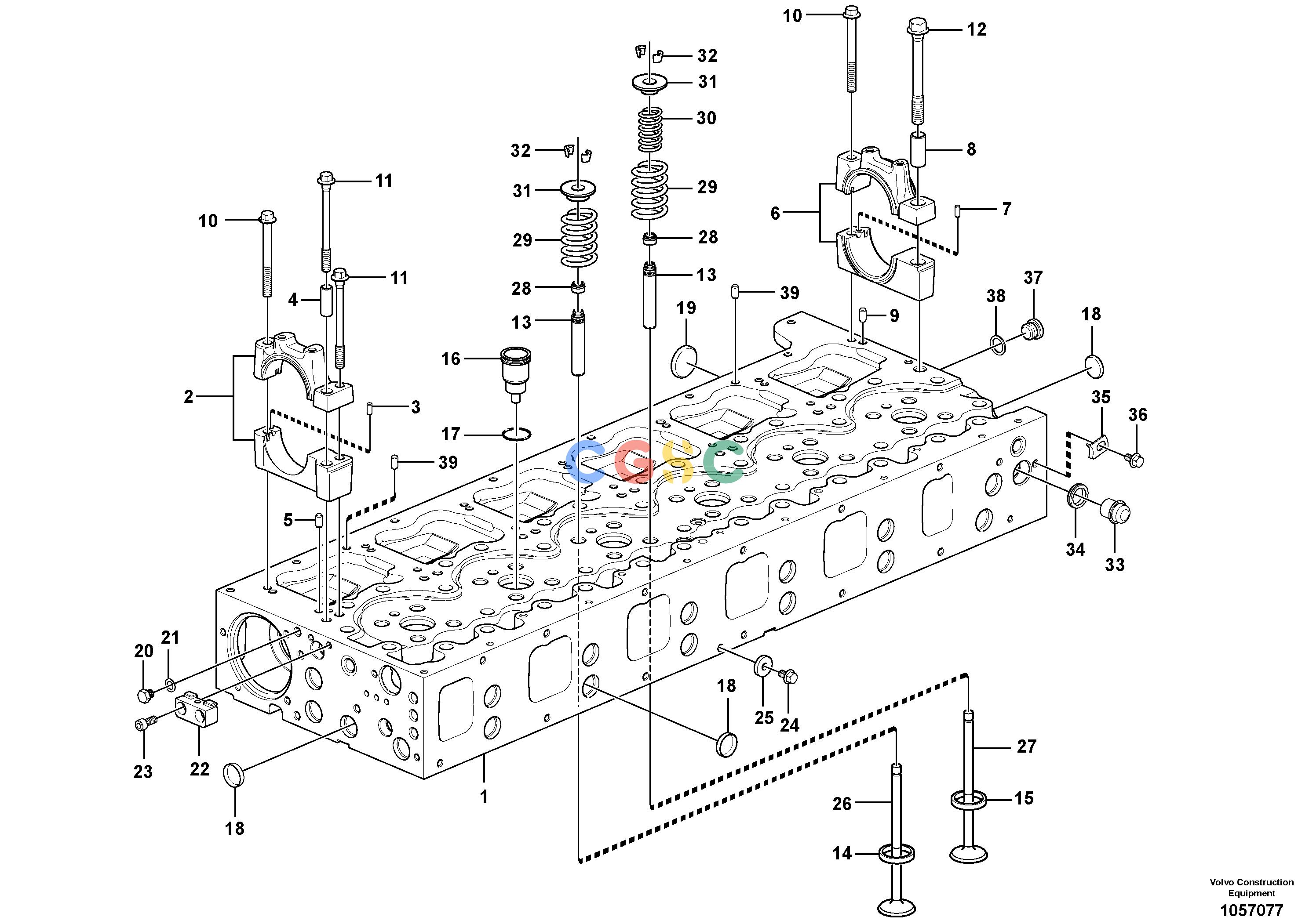 沃尔沃零件查询L250G Cylinder headNone15049439, 15117870-15049437 ENG -429160VOE15049439NoneAutodata Volvo online