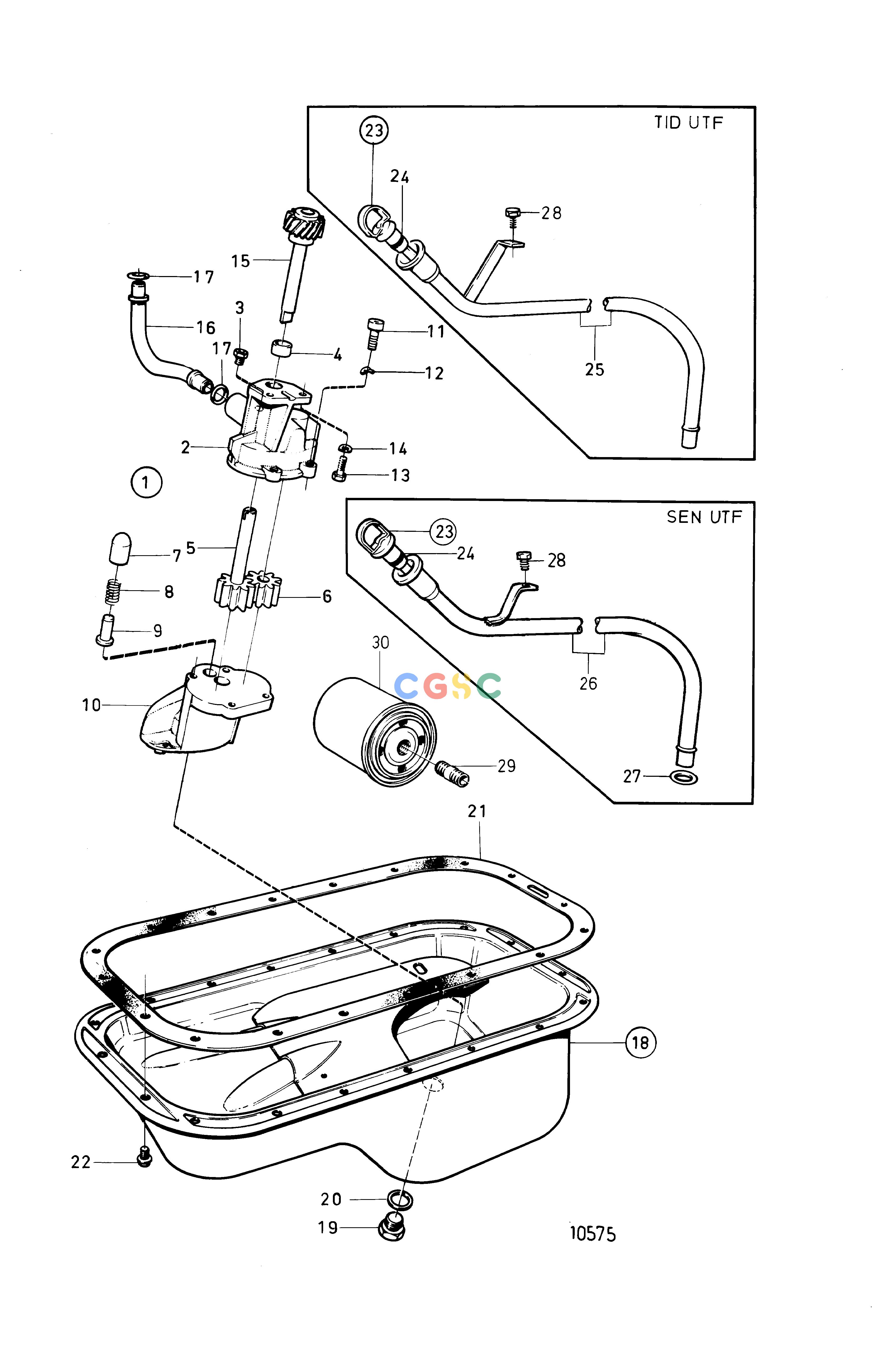 沃尔沃零件查询230A; 230B; 250A; 250BEngineLubricating SystemEPC Volvo Penta Parts catalog