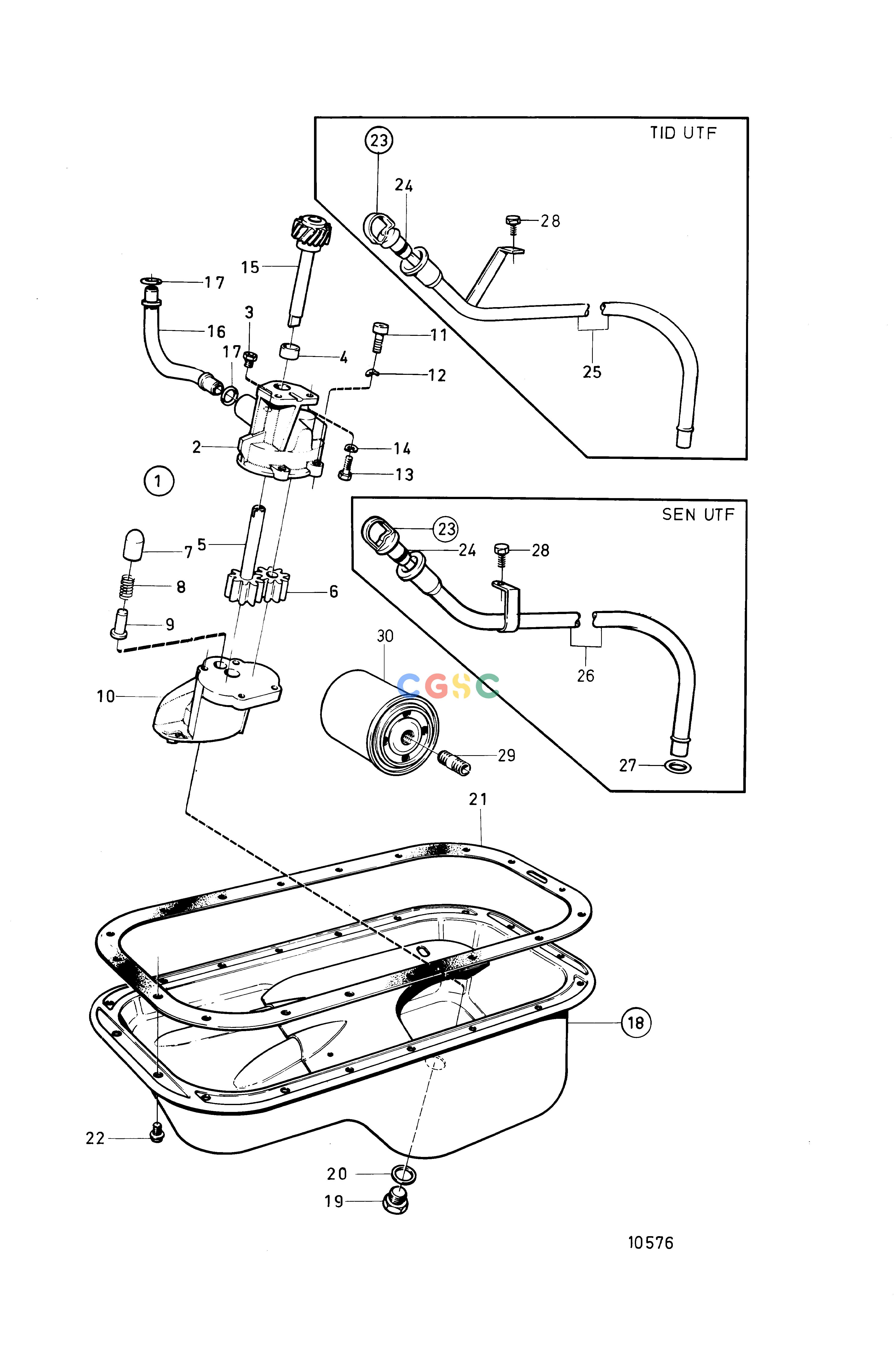 沃尔沃零件查询251AEngineLubricating SystemEPC Volvo Penta Parts catalog