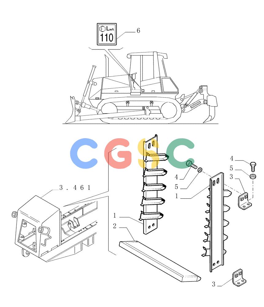 纽荷兰零件查询(DC180LT) - CRAWLER DOZER (5/00-) (9.623[01]) - SOUND SUPPRESSION - VERSION (01-02) - OPTIONAL CODE 76068178 New Holland Constructuion