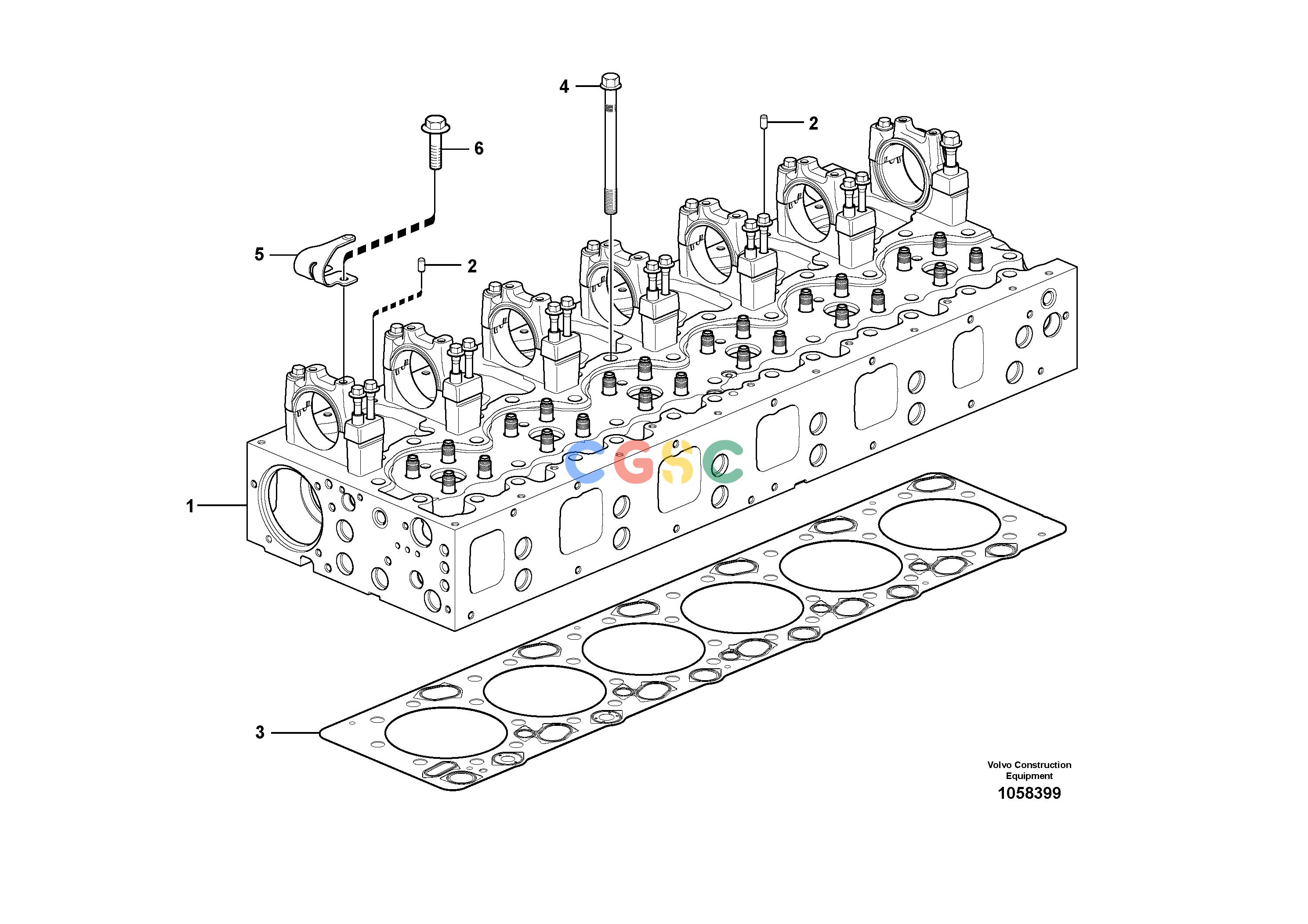 沃尔沃零件查询A35F FS Cylinder head with fitting partsNone NoneNone84627, 84629, 84631Autodata Volvo online