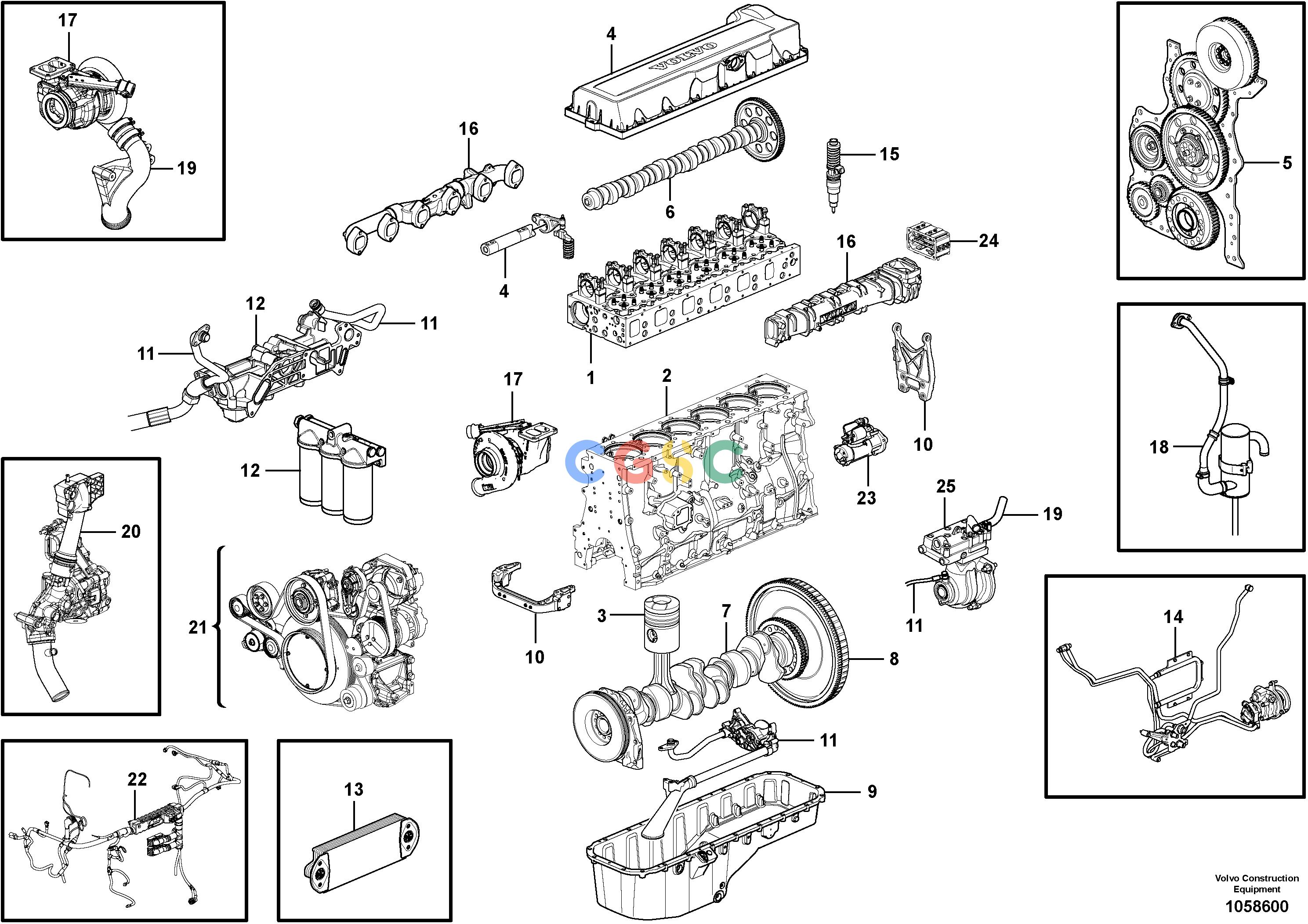 沃尔沃零件查询A35F FS EngineNone84629-NoneVOE84629NoneAutodata Volvo online