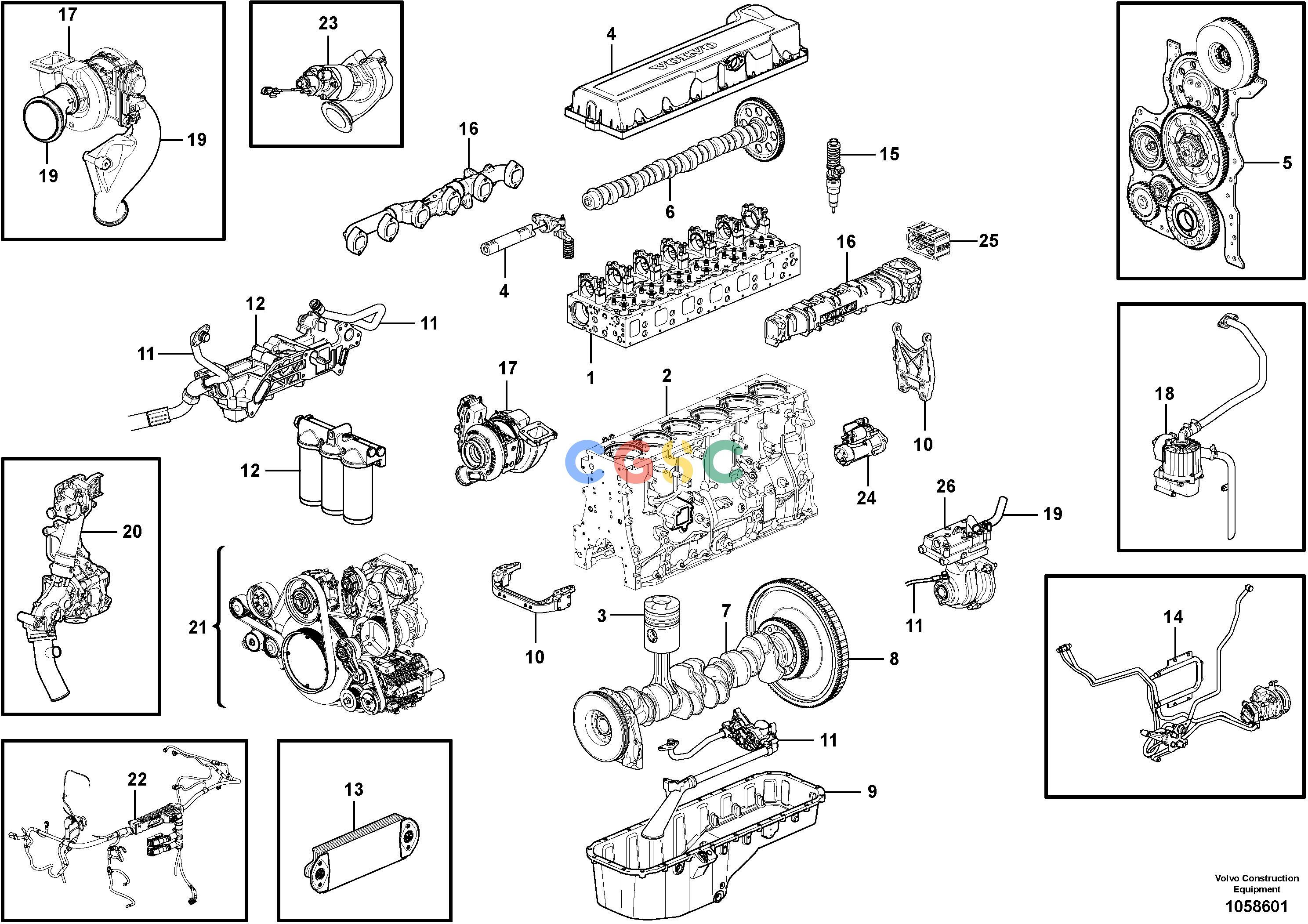 沃尔沃零件查询A35F FS EngineNone84627, 84631-NoneVOE84627NoneAutodata Volvo online