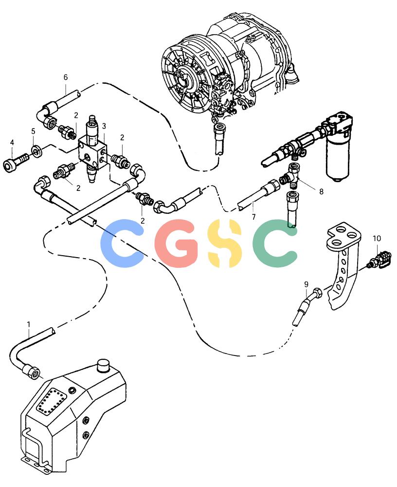 纽荷兰零件查询(AD300) - ARTICULATED DUMP TRUCK (1/01-) (3.436/3[04]) - HYDRAULIC SYSTEM - DIFFERENTIAL LOCK New Holland Constructuion
