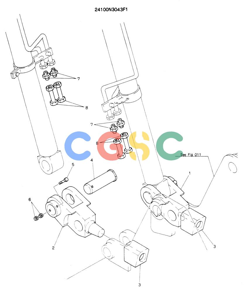 神钢零件查询(K904EL) - EXCAVATOR ASN LX1401 (1/86-12/03) (09-013) - BRACKET ASSY Kobelco