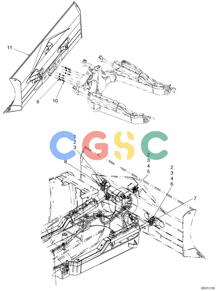 纽荷兰零件查询(D150B) - CRAWLER DOZER TIER 3 (HYDRO) (10/07-) (09-02) - DOZER BLADE - MOUNTING New Holland Constructuion