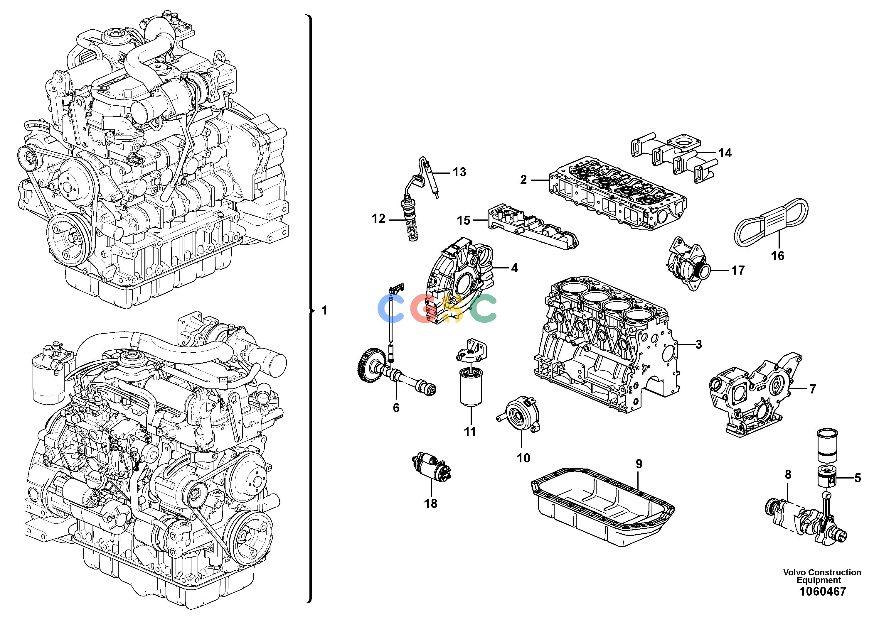 沃尔沃零件查询EC55D EngineS/N 230001- NoneNone8298453Autodata Volvo online