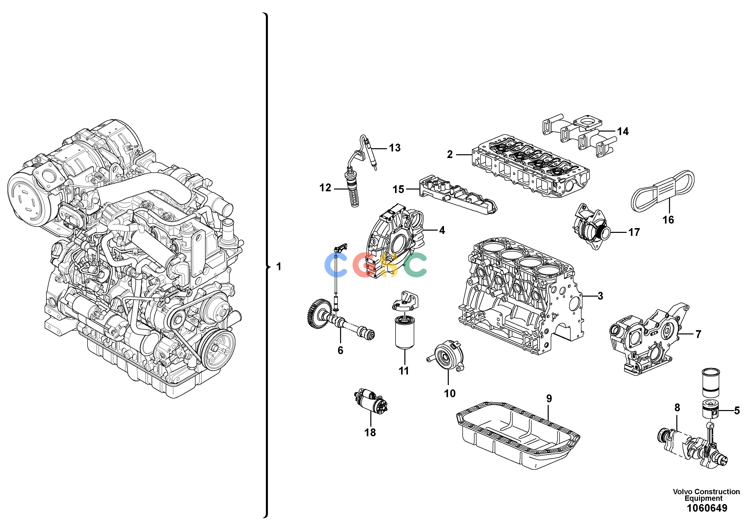 沃尔沃零件查询PT125C EngineS/N 327001 - NoneNone12818054Autodata Volvo online