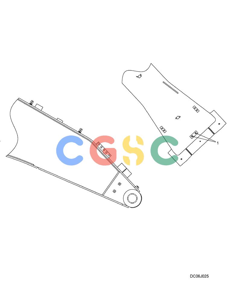 纽荷兰零件查询(E215B) - CRAWLER EXCAVATOR - TIER 3 (NA) - ASN N7DA21001 (1/07-) (6.005[00]) - CAP ASSEMBLY (YN02B01738F1) New Holland Constructuion