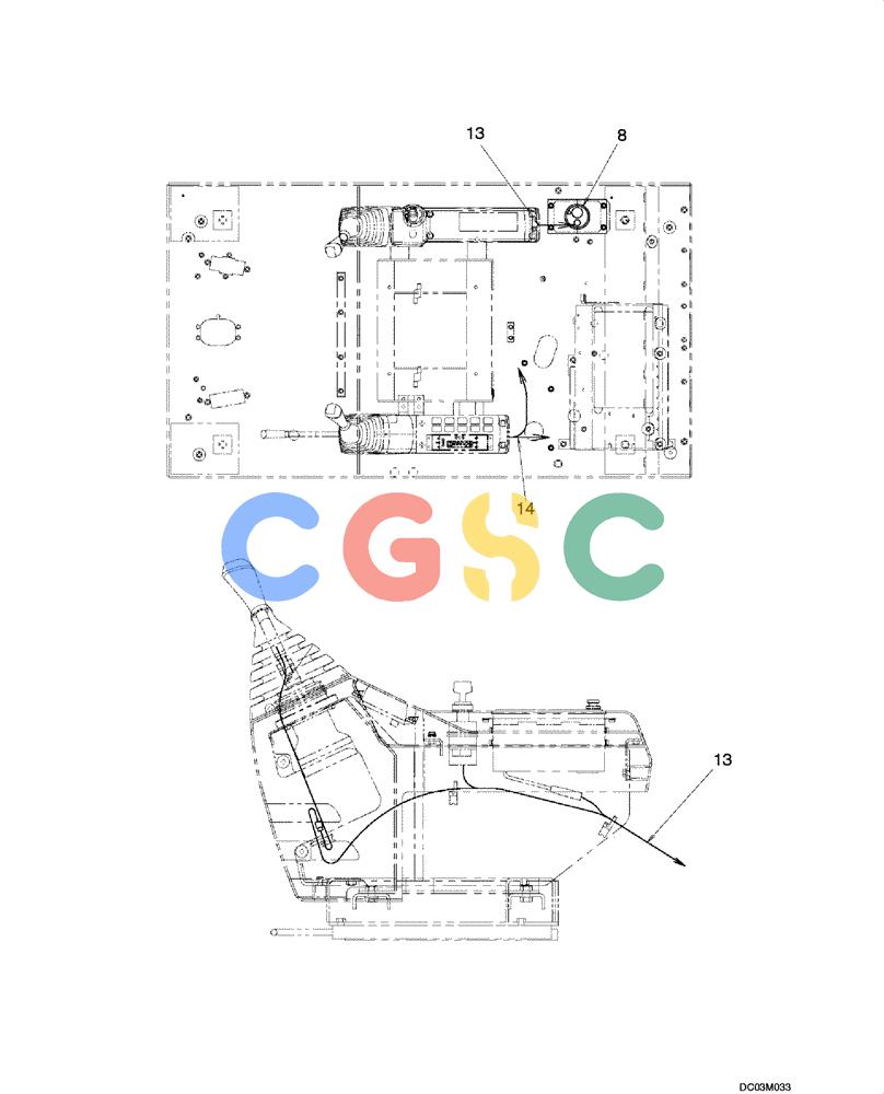纽荷兰零件查询(EH215) - CRAWLER EXCAVATOR (9/03-) (04 -13[00]) - HARNESS ASSY (PLATE, FLOOR) New Holland Constructuion