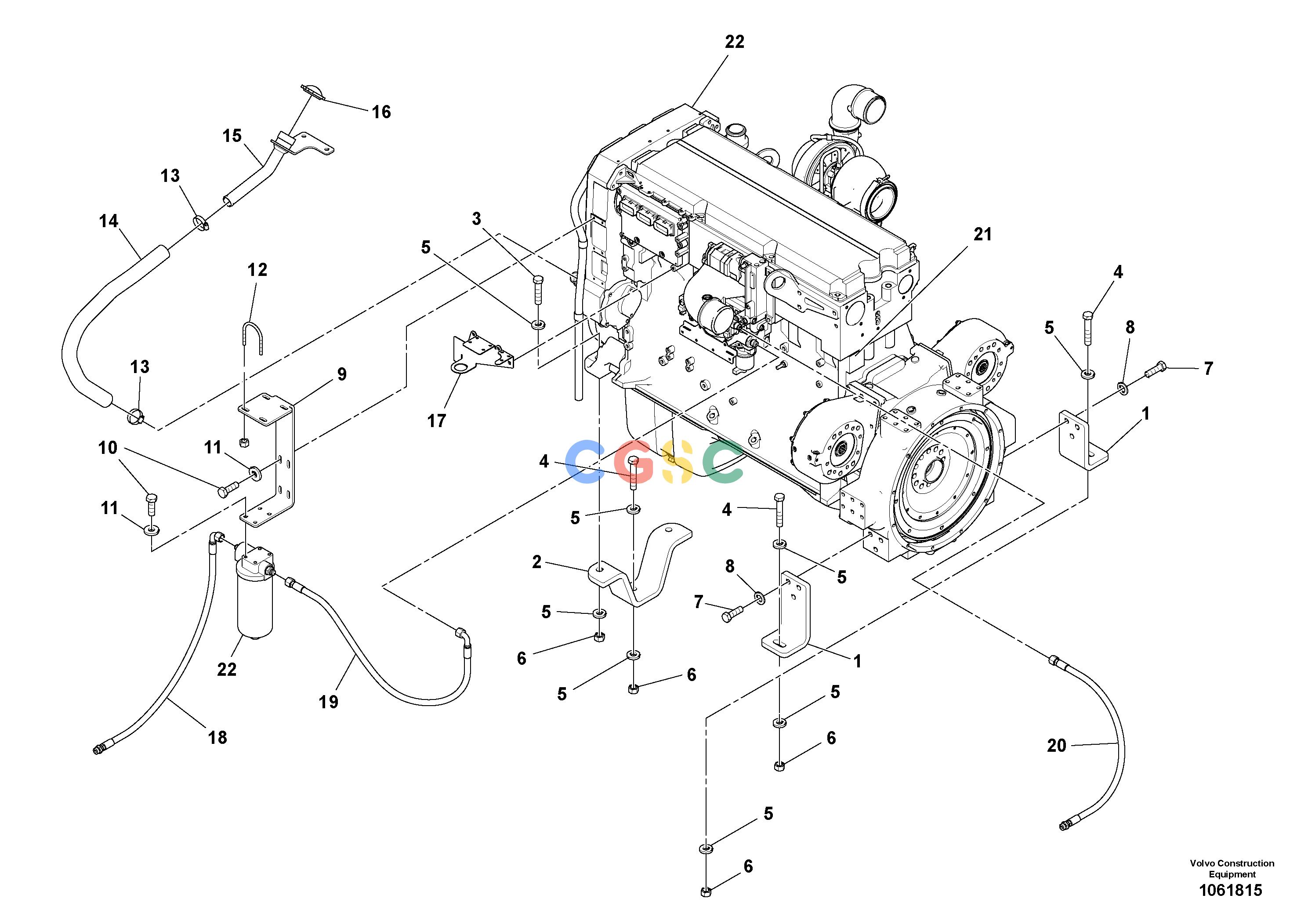 沃尔沃零件查询MT2000 Engine assemblyS/N 475005 - 475005 S/N 475019 - NoneNoneNoneAutodata Volvo online