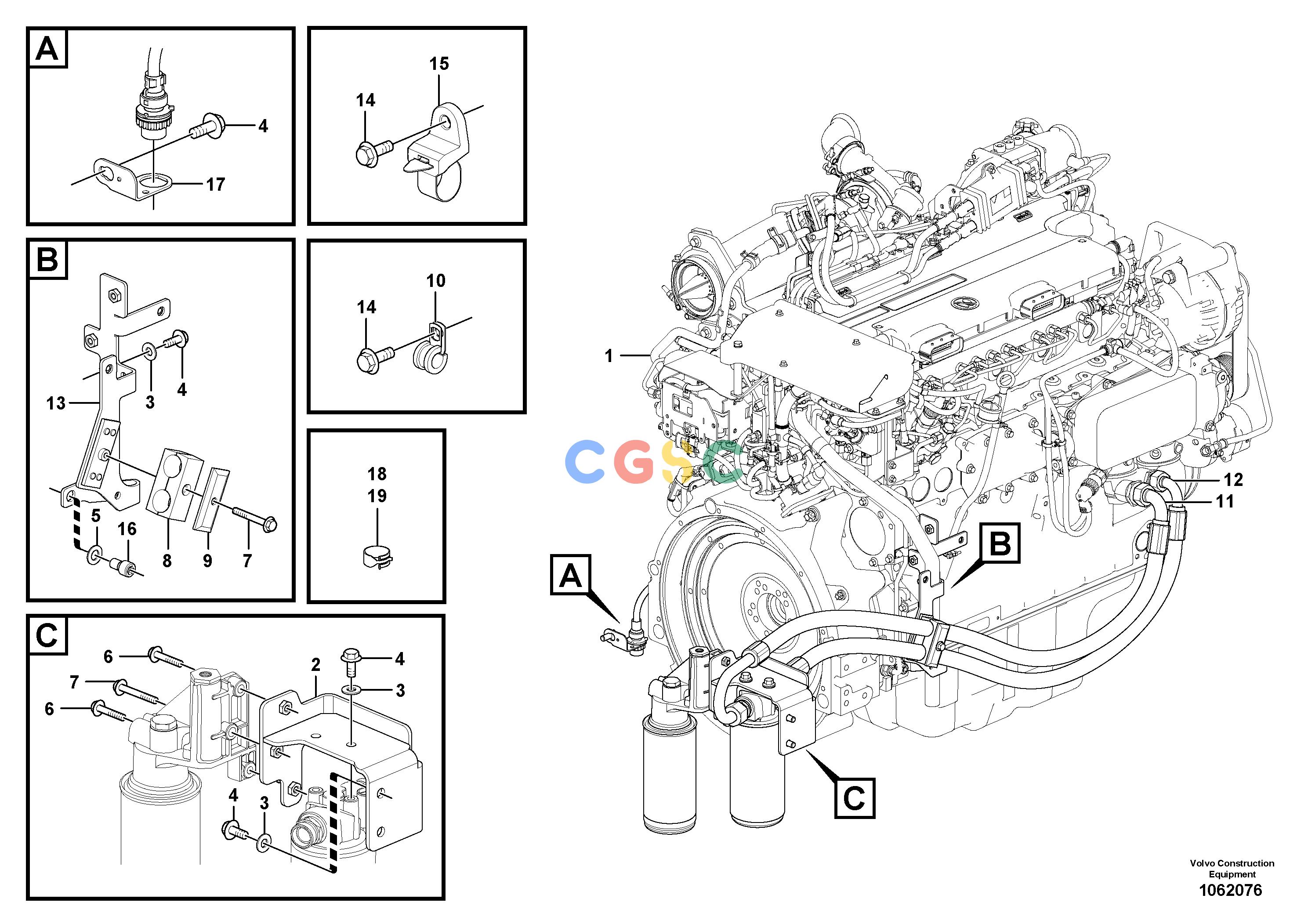 沃尔沃零件查询EW210D Engine with fitting partsS/N 220013-8290032-8290938VOE8290032NoneAutodata Volvo online