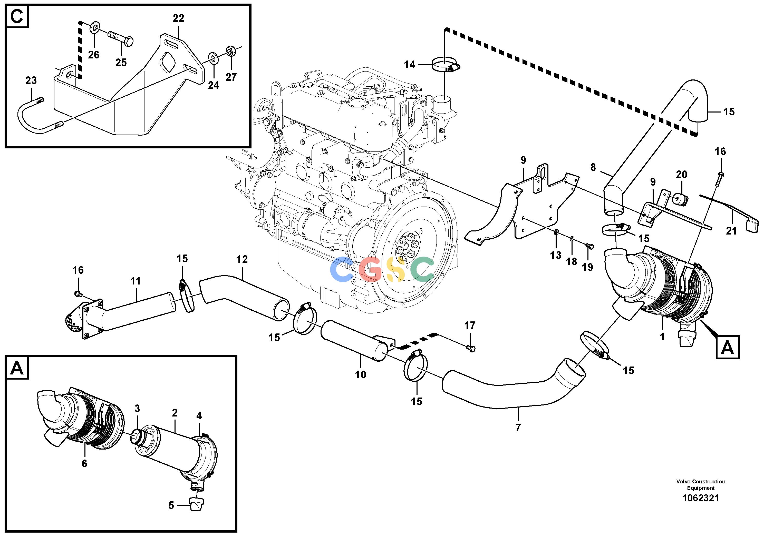 沃尔沃零件查询ECR58 Inlet systemNoneS/N - 12999-S/N 13000 -NoneNone8278696Autodata Volvo online