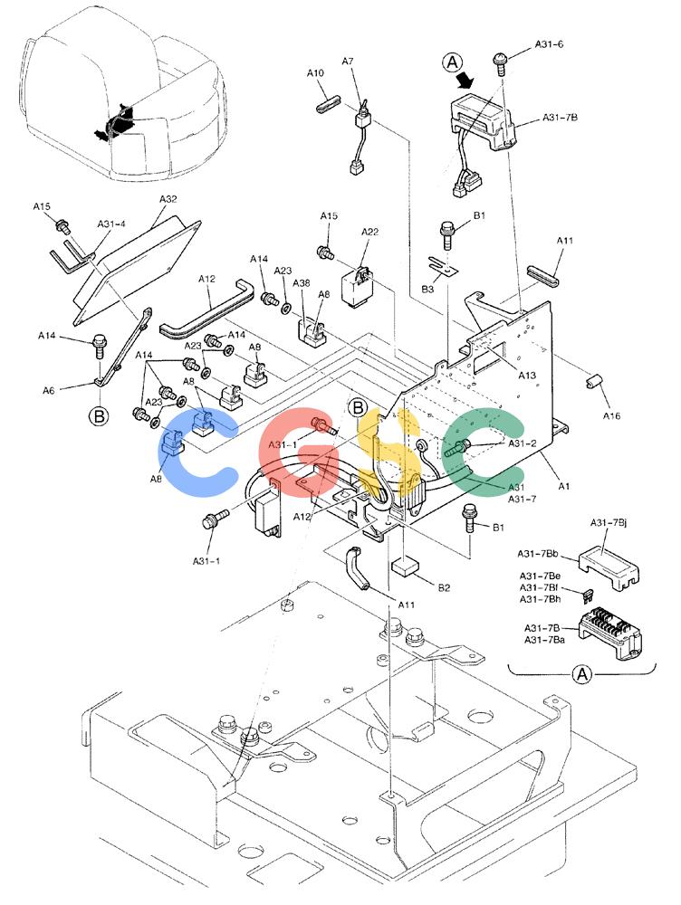 纽荷兰零件查询(EH80) - MIDI CRAWLER EXCAVATOR ASN LF04-02000 (N4TA18001 thru N4TA18010, ASN N5TA18011 -) (NA) (1/ (085) - CONTROLLER ASSEMBLY New Holland Constructuion