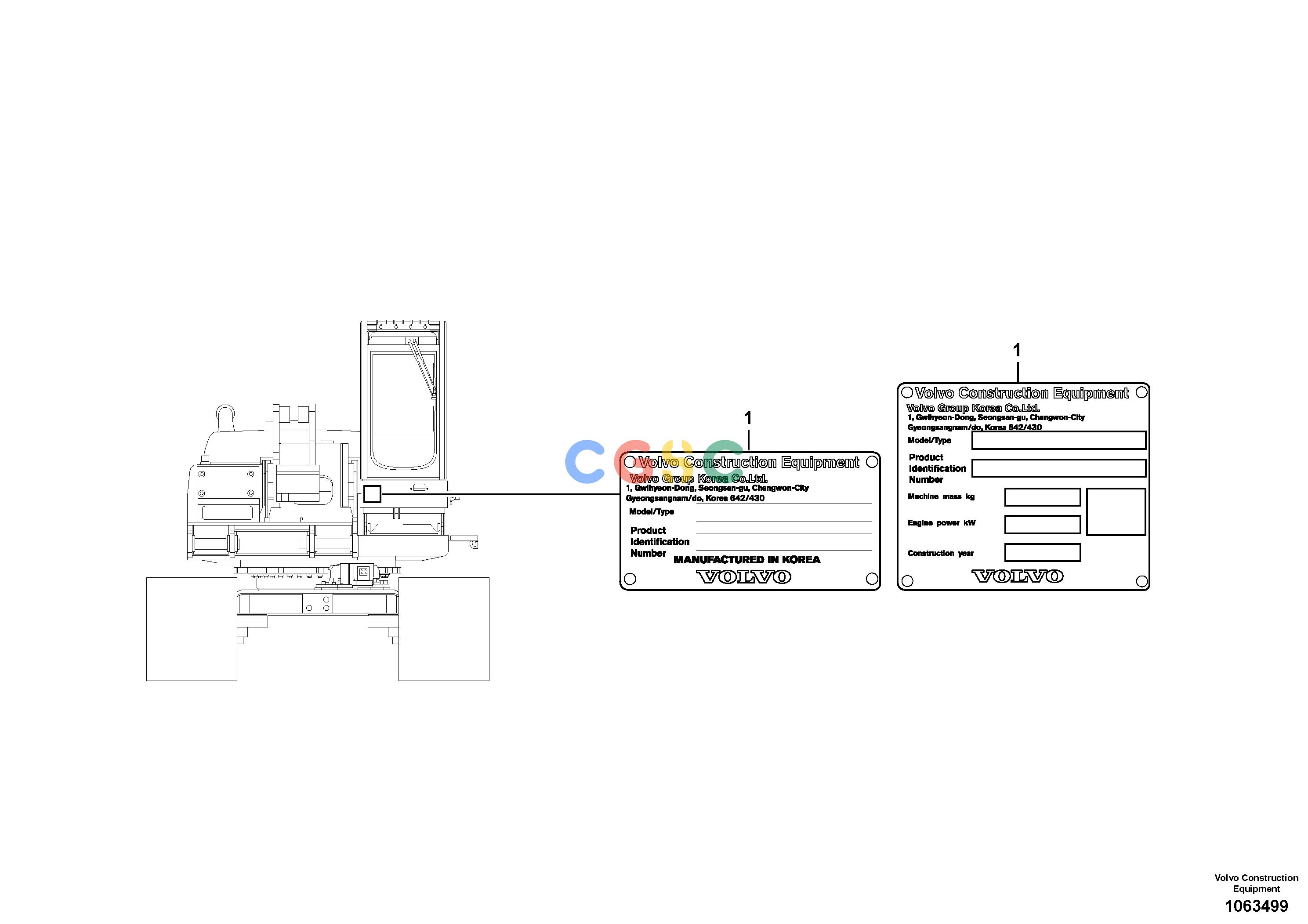 沃尔沃零件查询PL4809D Product identification plateS/N 210001-210026, 280001- NoneNoneNoneAutodata Volvo online