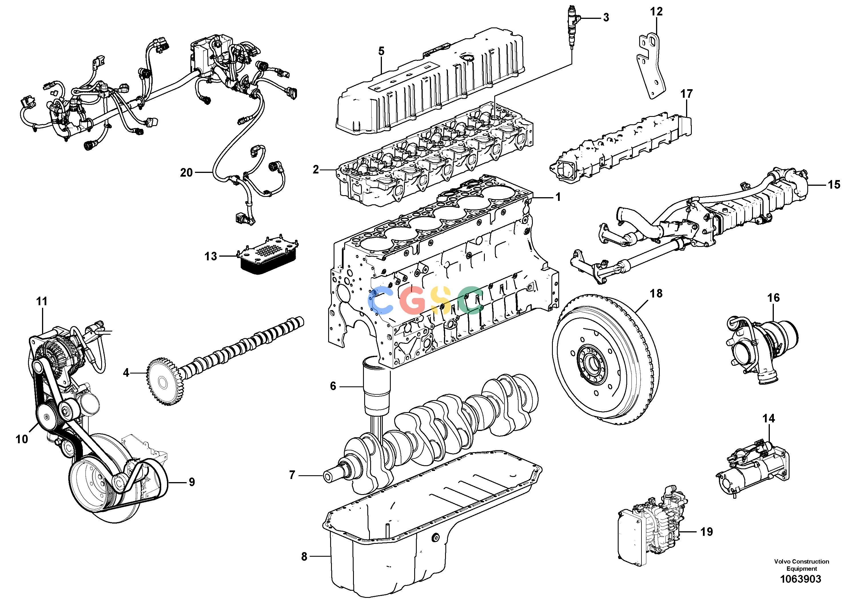 沃尔沃零件查询L120G EngineS/N 30001-3153384663, 86007-85100, 86006VOE84663NoneAutodata Volvo online