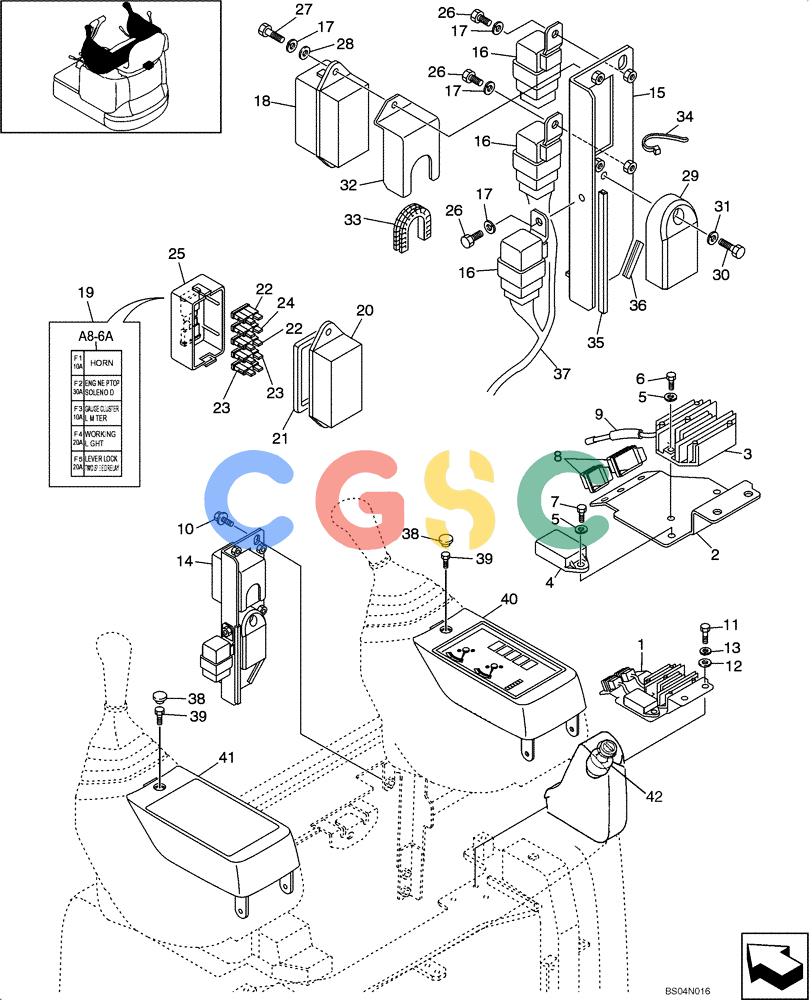 纽荷兰零件查询(E15) - COMPACT CRAWLER EXCAVATOR (N.A.) (1/06-) (09-22[00]) - INSTRUMENT PANEL ASSY New Holland Constructuion