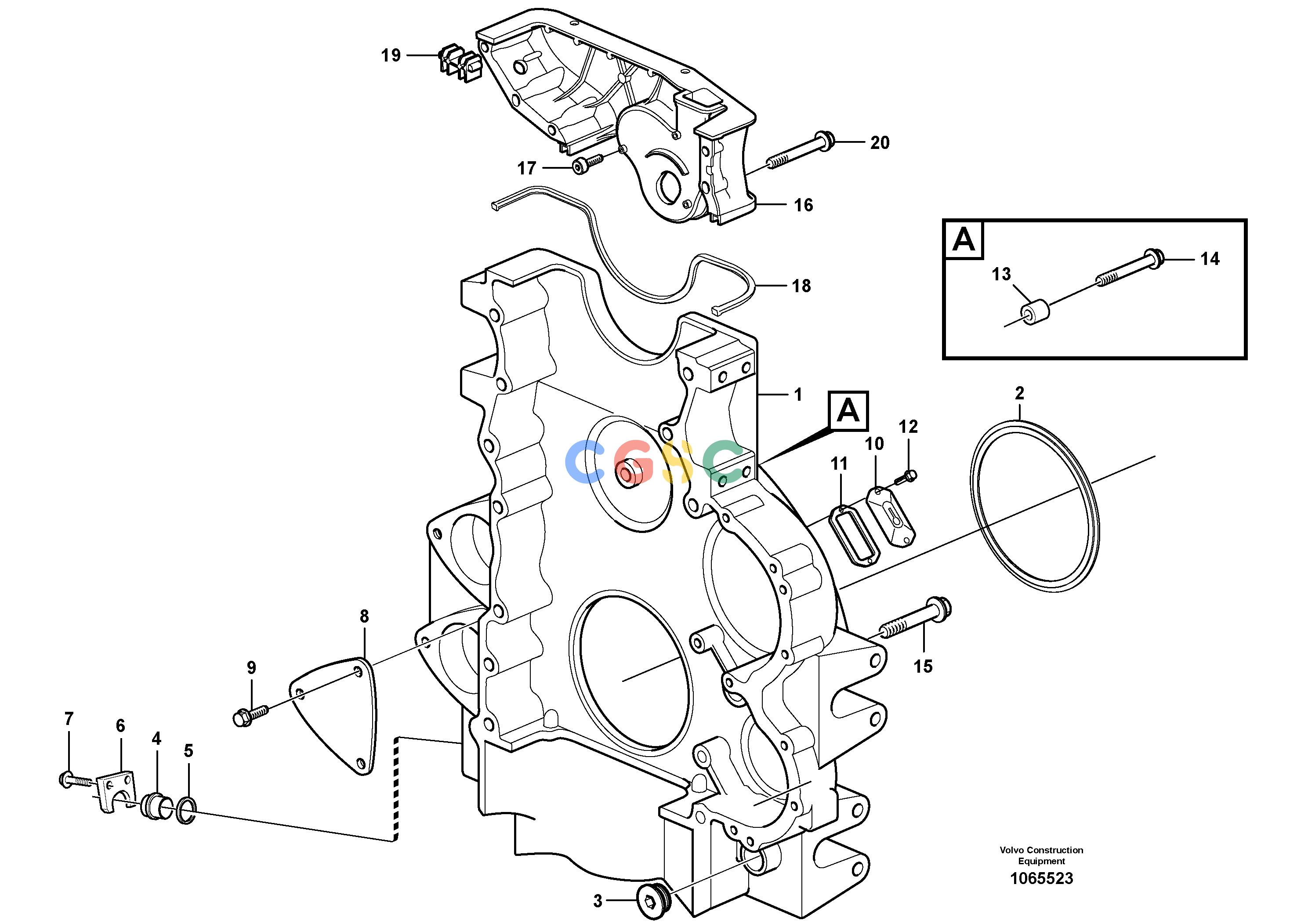 沃尔沃零件查询EC700CHR Flywheel housingHIGH REACH DEMOLITION S/N 190001-190020 NoneNoneNoneAutodata Volvo online