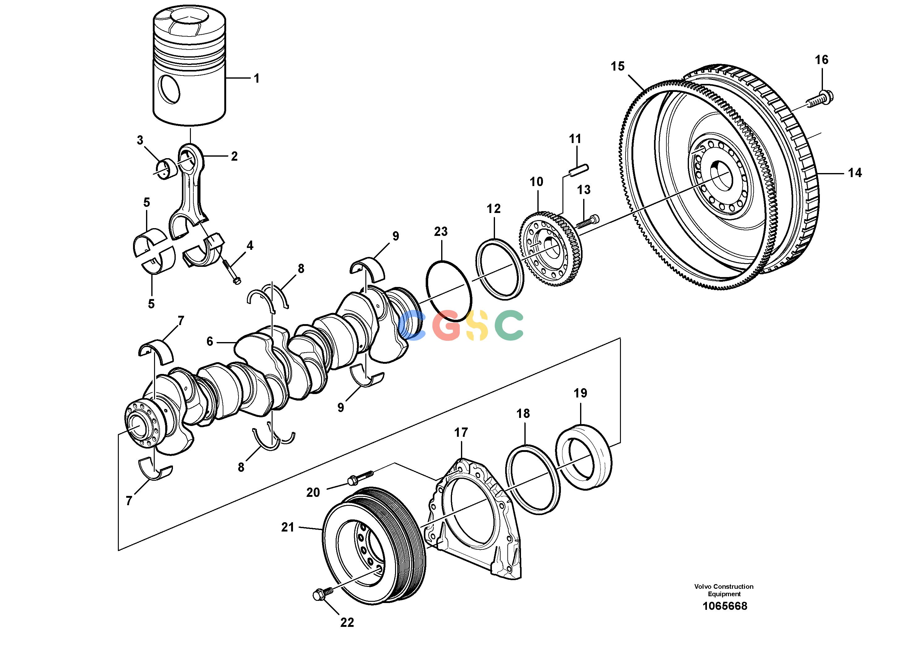 沃尔沃零件查询EC700CHR Crankshaft and related partsHIGH REACH DEMOLITION S/N 190001-190020ENG - 75527-ENG 75528 -NoneNoneNoneAutodata Volvo online