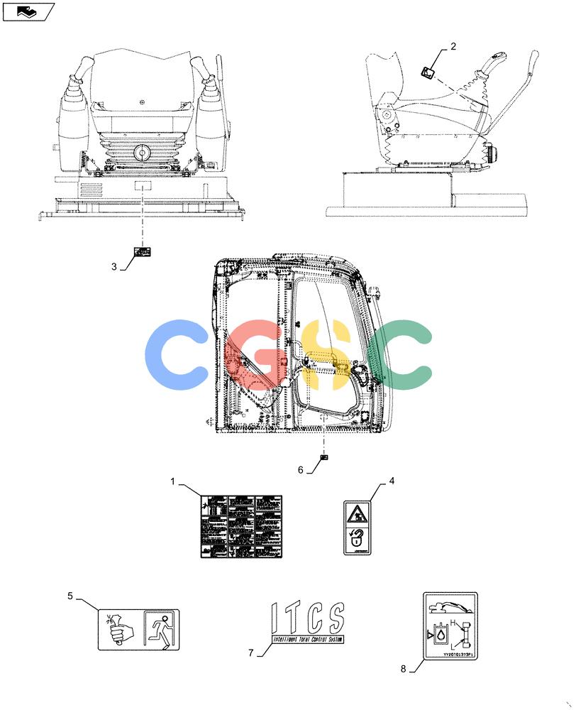 神钢零件查询(ED160 BLADE) - HYDRAULIC EXCAVATOR - ASN LH02-01501 (9/12-12/13) (90.108.AC[08]) - NAMEPLATE Kobelco