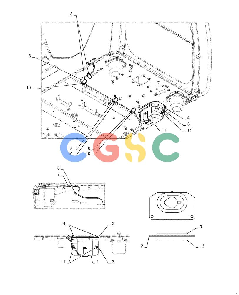 神钢零件查询(ED160 BLADE) - HYDRAULIC EXCAVATOR - ASN LH02-01501 (9/12-12/13) (55.518.AT) - WINDSHIELD WASH RESERVOIR Kobelco