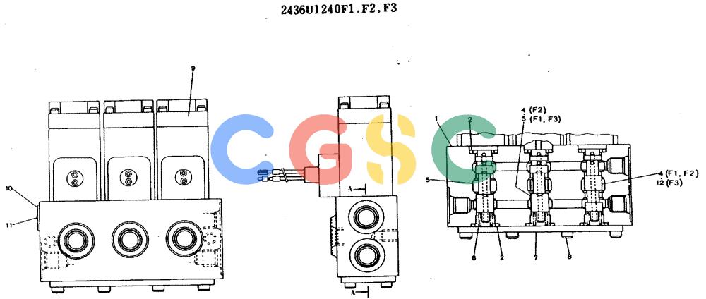 神钢零件查询(MD140BLC) - EXCAVATOR BTW YPU0001 - YPU0300 (1/80-12/06) (11-009) - VALVE ASSY, SOLENOID Kobelco