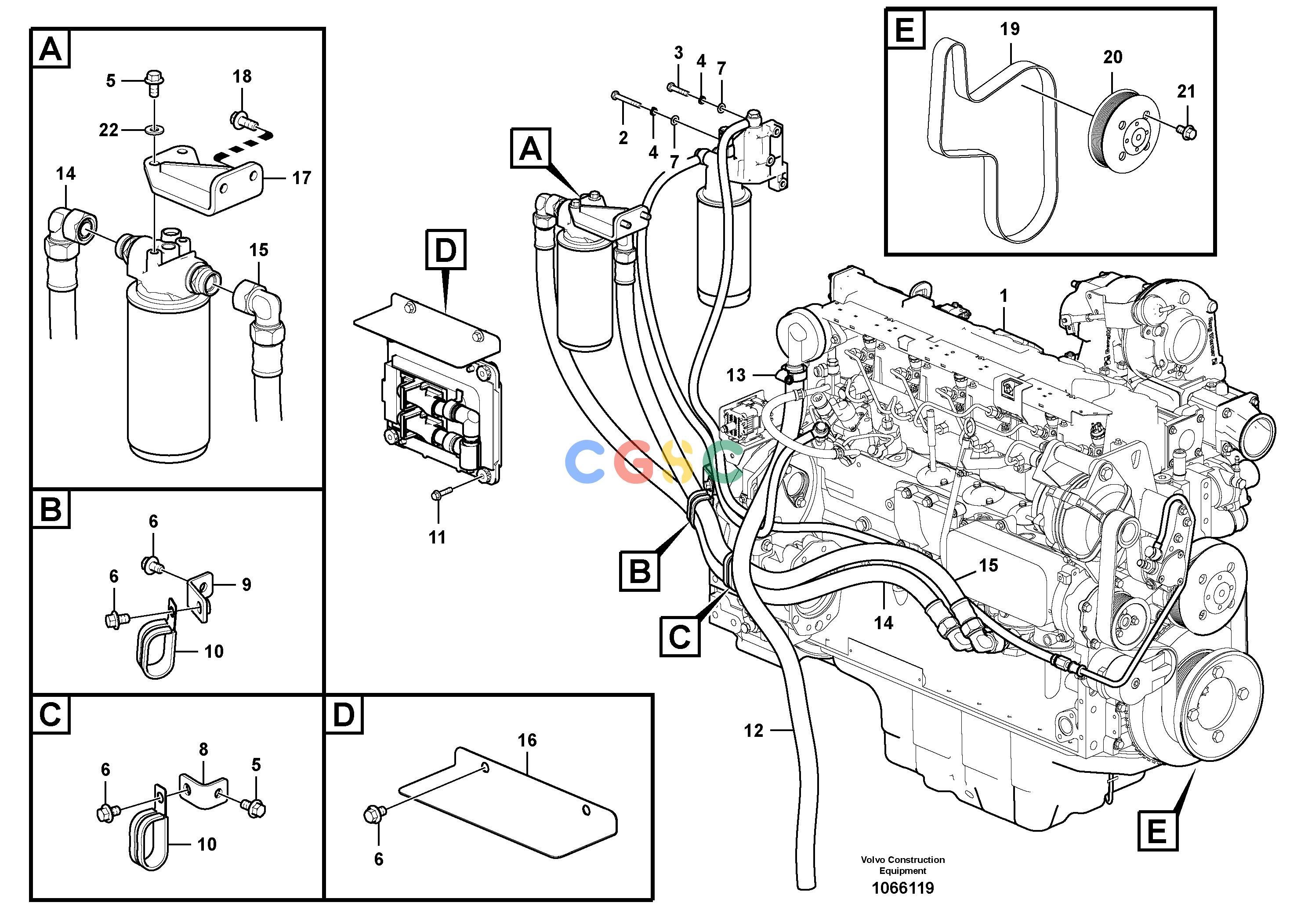 沃尔沃零件查询ECR235C EngineS/N 110001-8282666-NoneVOE8282666NoneAutodata Volvo online