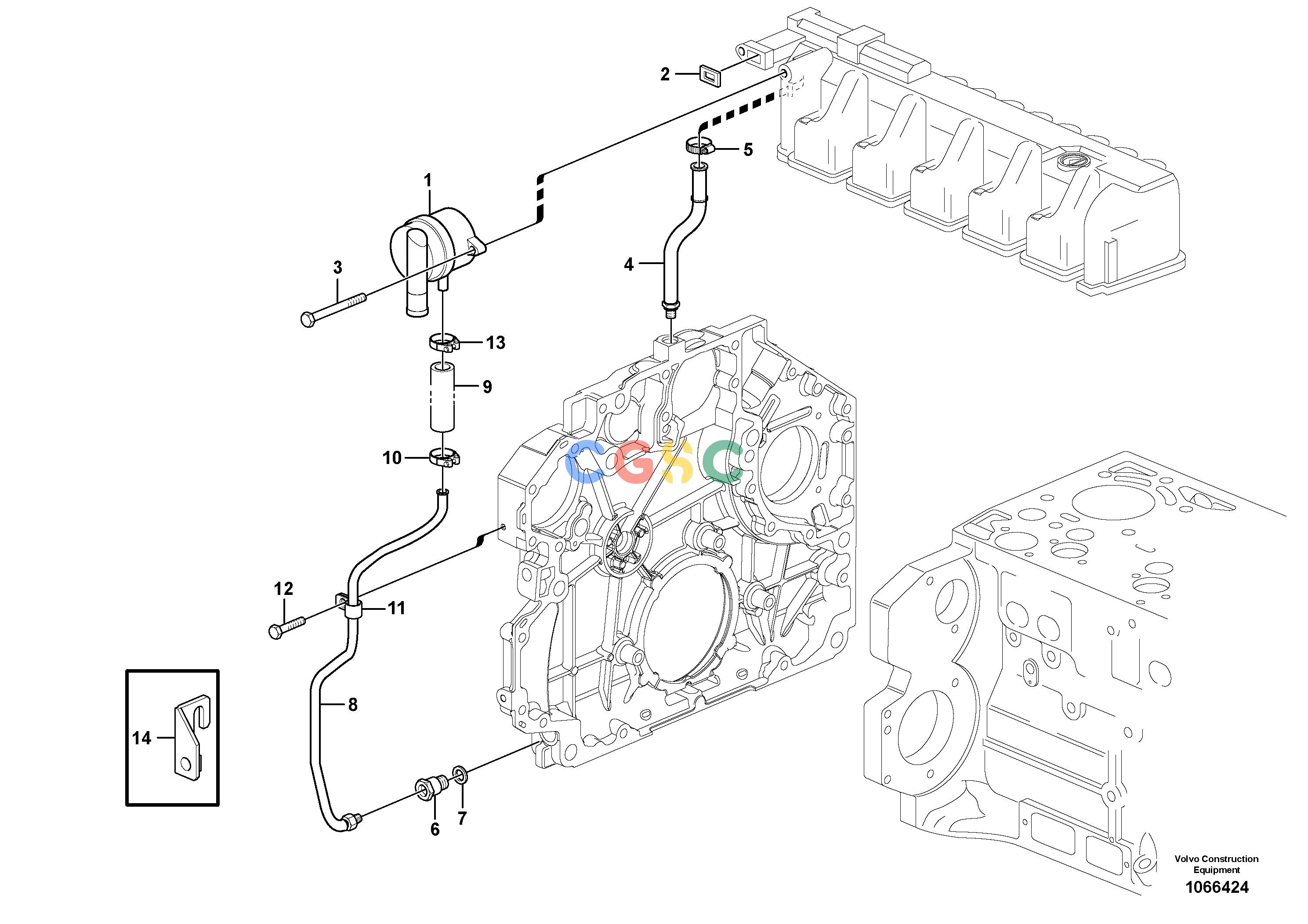 沃尔沃零件查询L105 Crankcase ventilationNone NoneNoneNoneAutodata Volvo online