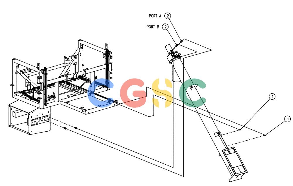凯斯零件查询(FLX810) - FLEX-AIR APPLICATOR (10/03-8/09) (01-023) - MAIN AUGER FITTING GROUP Case Agriculture
