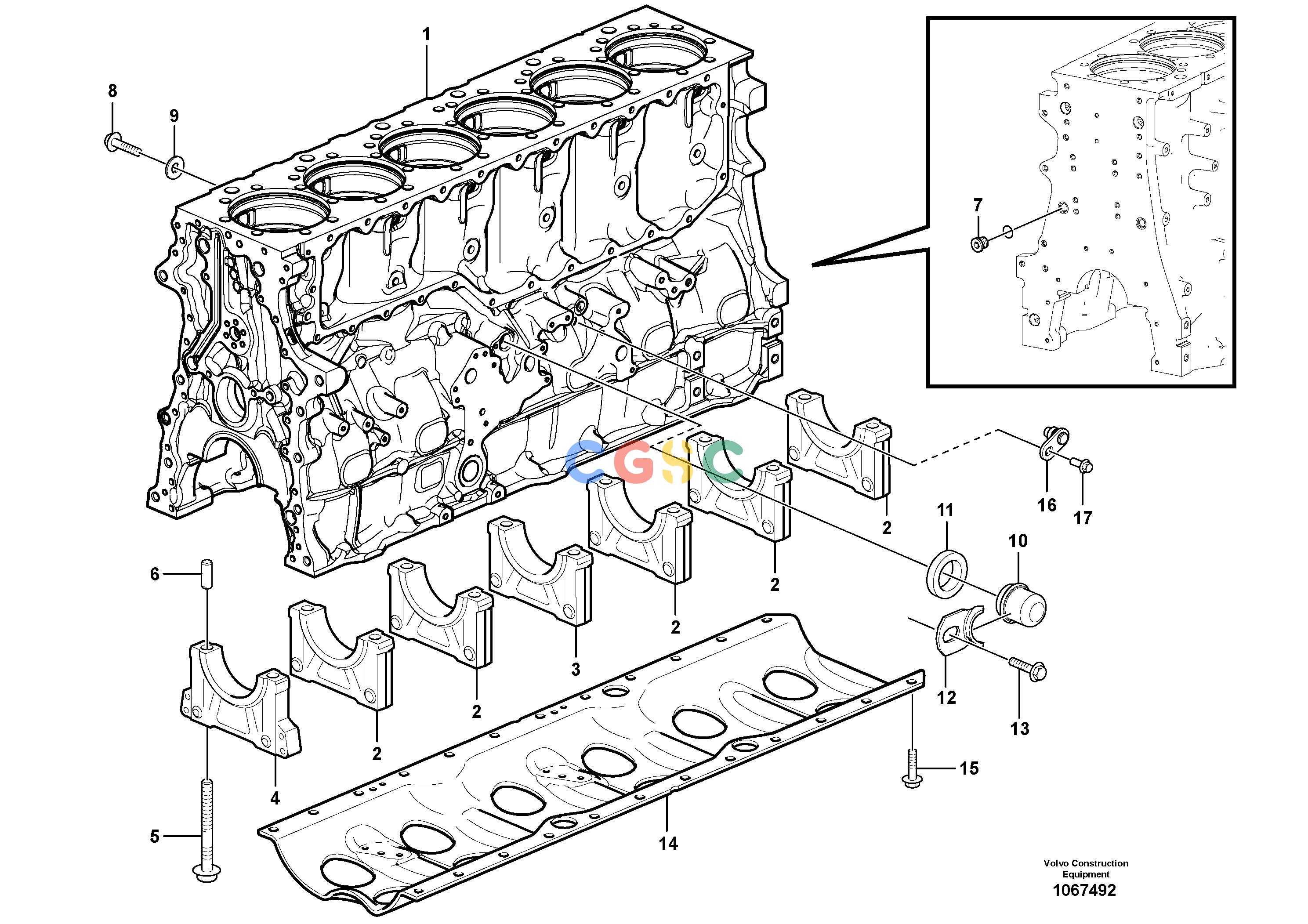 沃尔沃零件查询L250G Cylinder blockNone15049439, 15117870-15049437VOE15049439NoneAutodata Volvo online